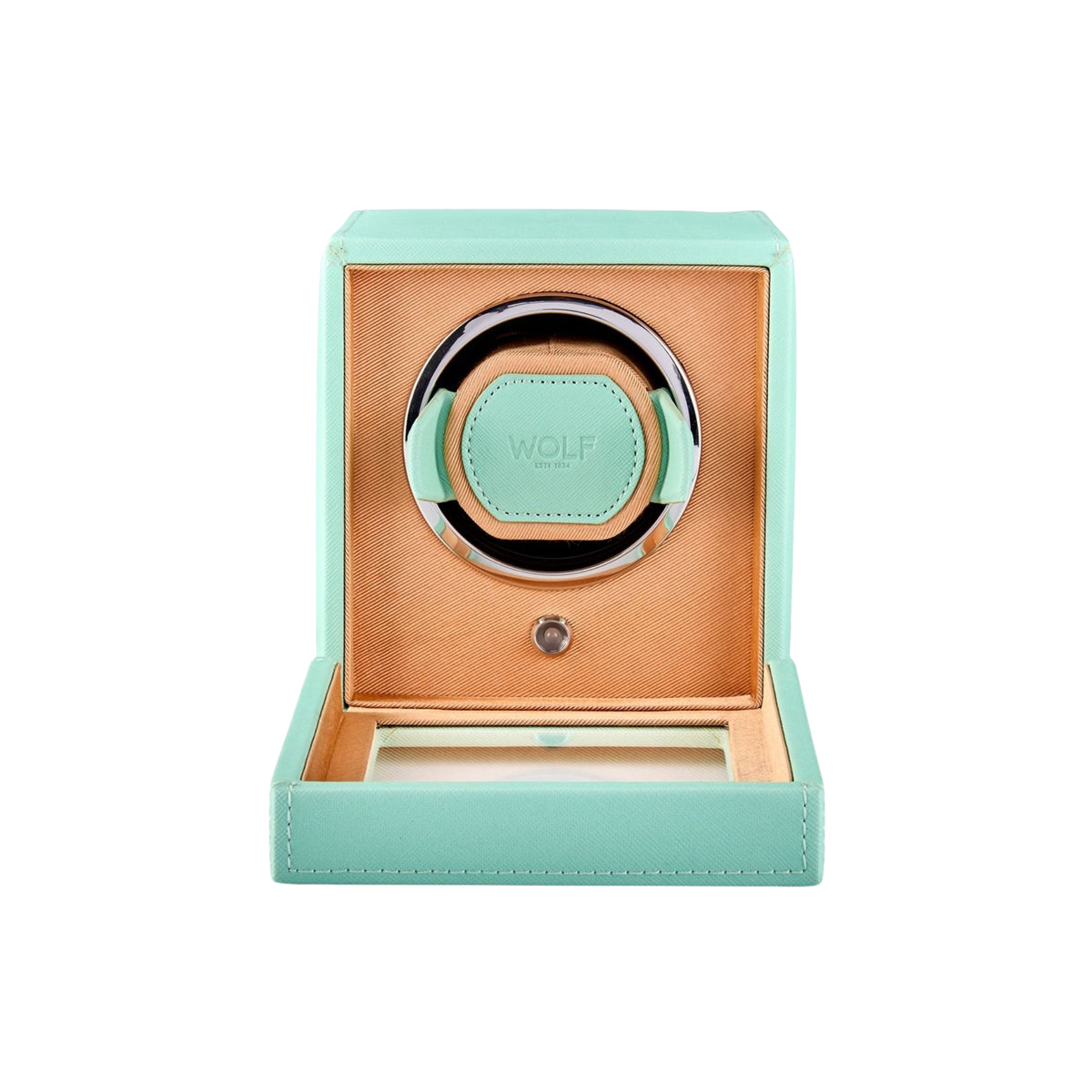 WOLF Cub Seltzer Mint Single Watch Winder with Cover 461125