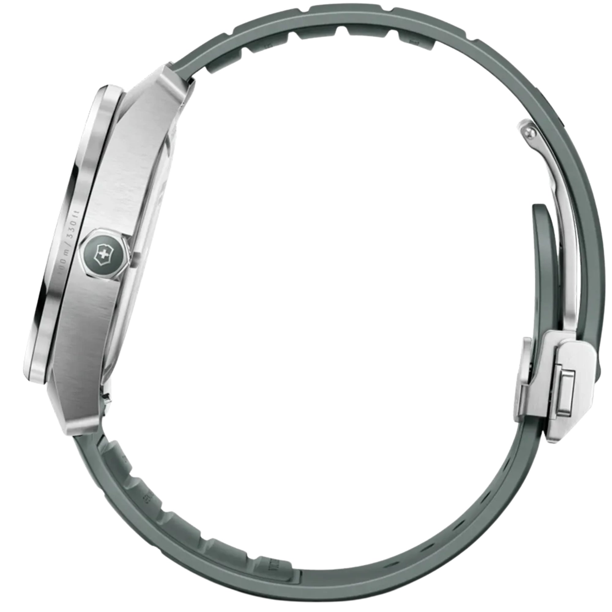 Victorinox Concept One 39mm 242052 Solar storm dial rubber quartz watch side profile