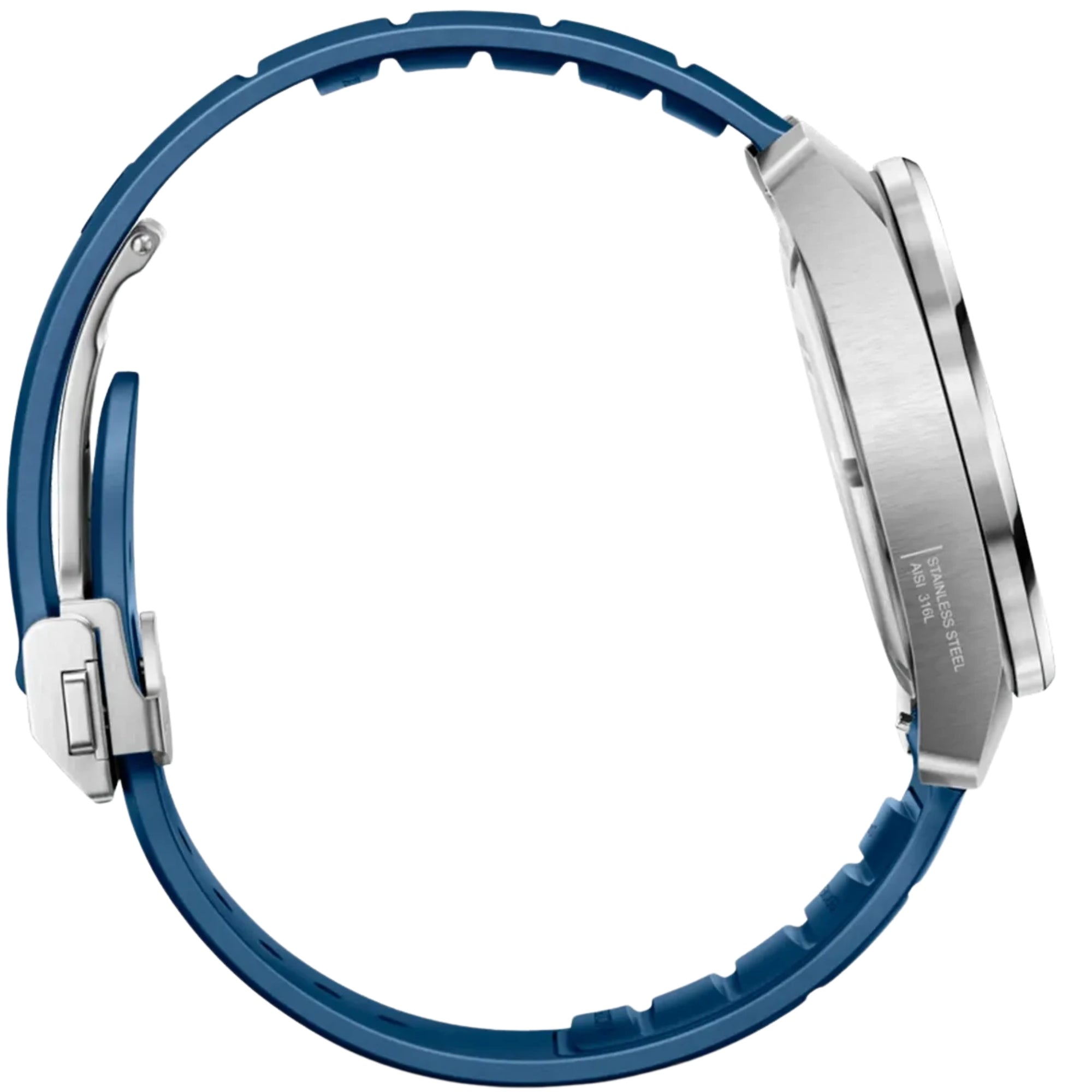 Victorinox Concept One 39mm Solar Blue Dial Rubber Mens Quartz Watch 242053