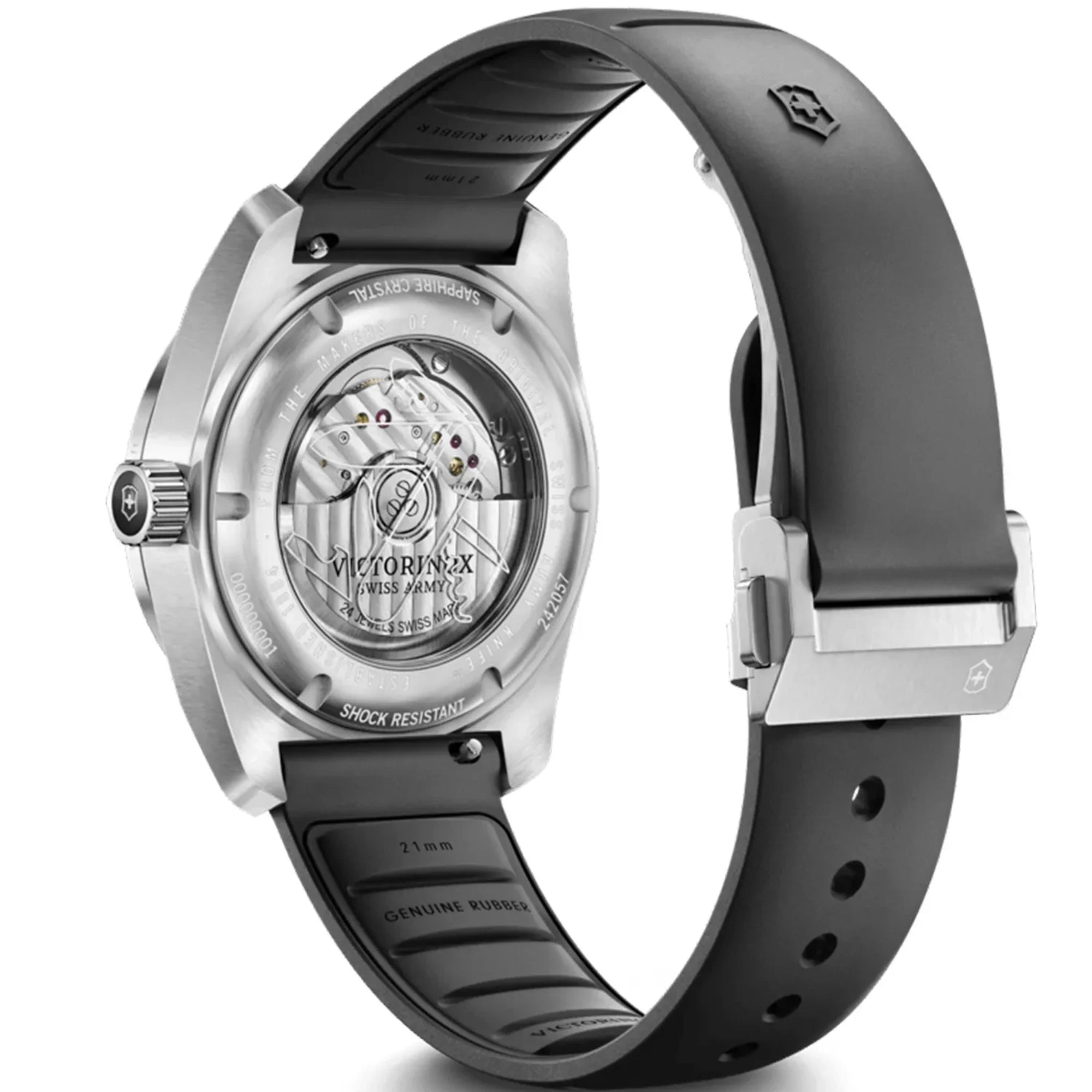 Victorinox Concept One 39mm Black Dial Rubber Mens Automatic Watch 242057