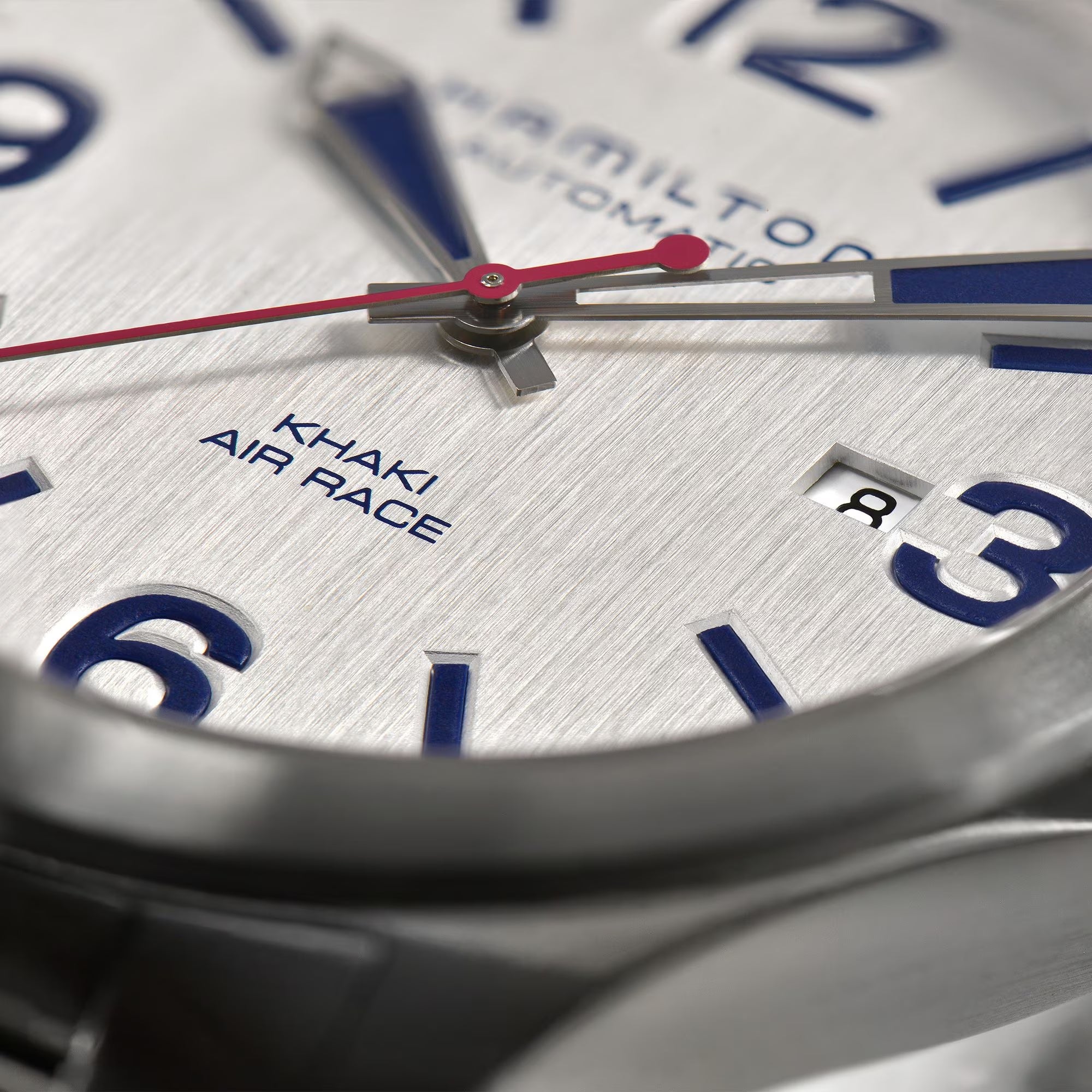 Hamilton Khaki Aviation 42mm Red Bull Air Race Silver Dial Steel Mens Watch H76525151