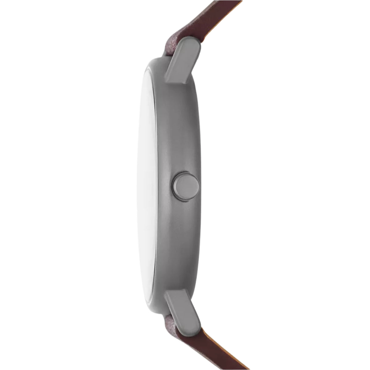 Skagen Signatur Cherry Wood Leather Strap Black Dial Men’s Watch SKW6860