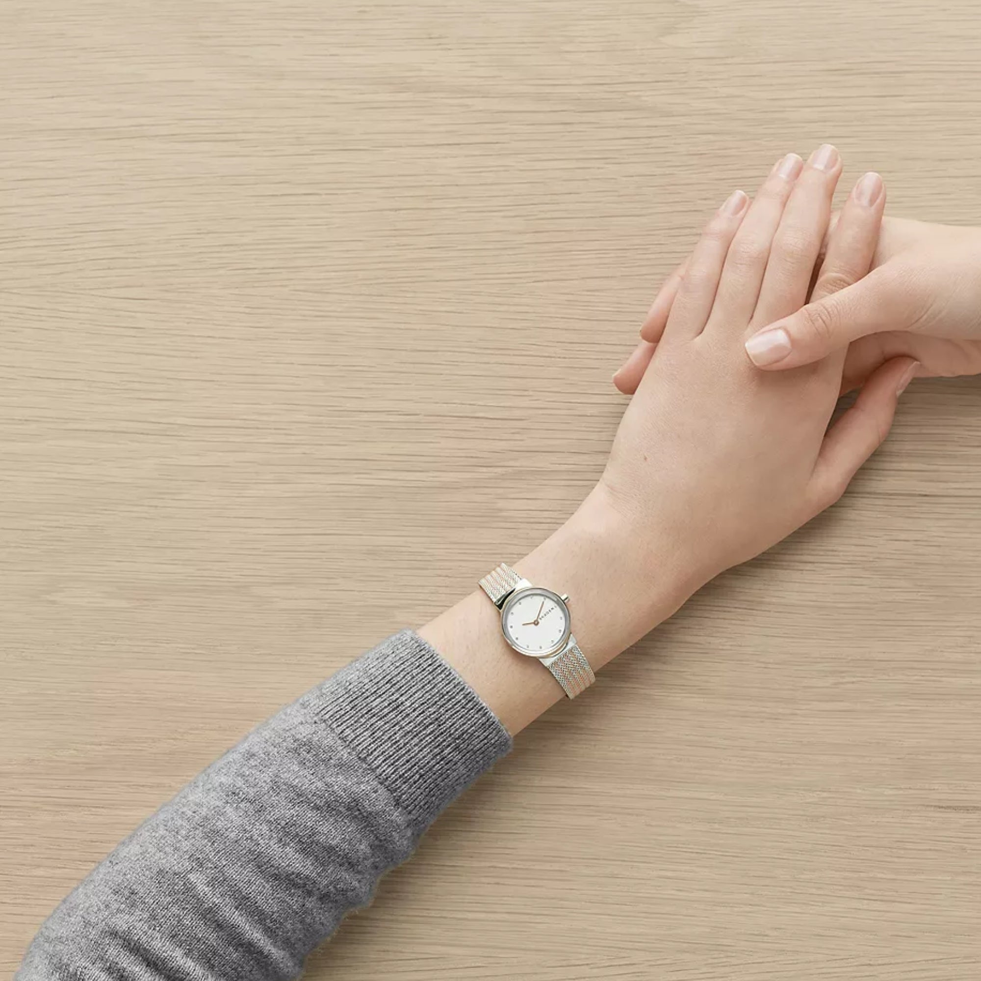 Skagen Freja Lille Quartz White Dial Steel Strap Women's Watch SKW2699