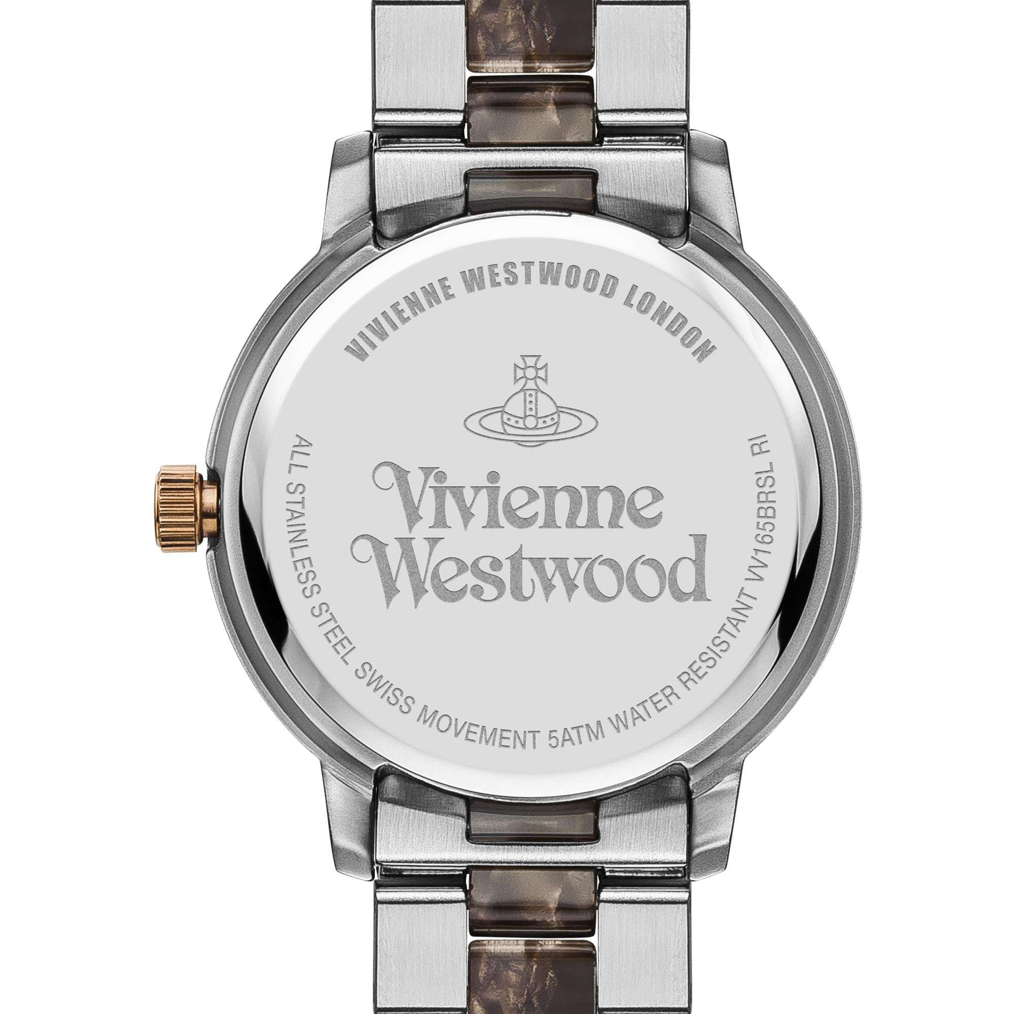Vivienne Westwood Marble Arch Stainless Steel Brown Dial Ladies Watch VV165BRSL - WatchNation