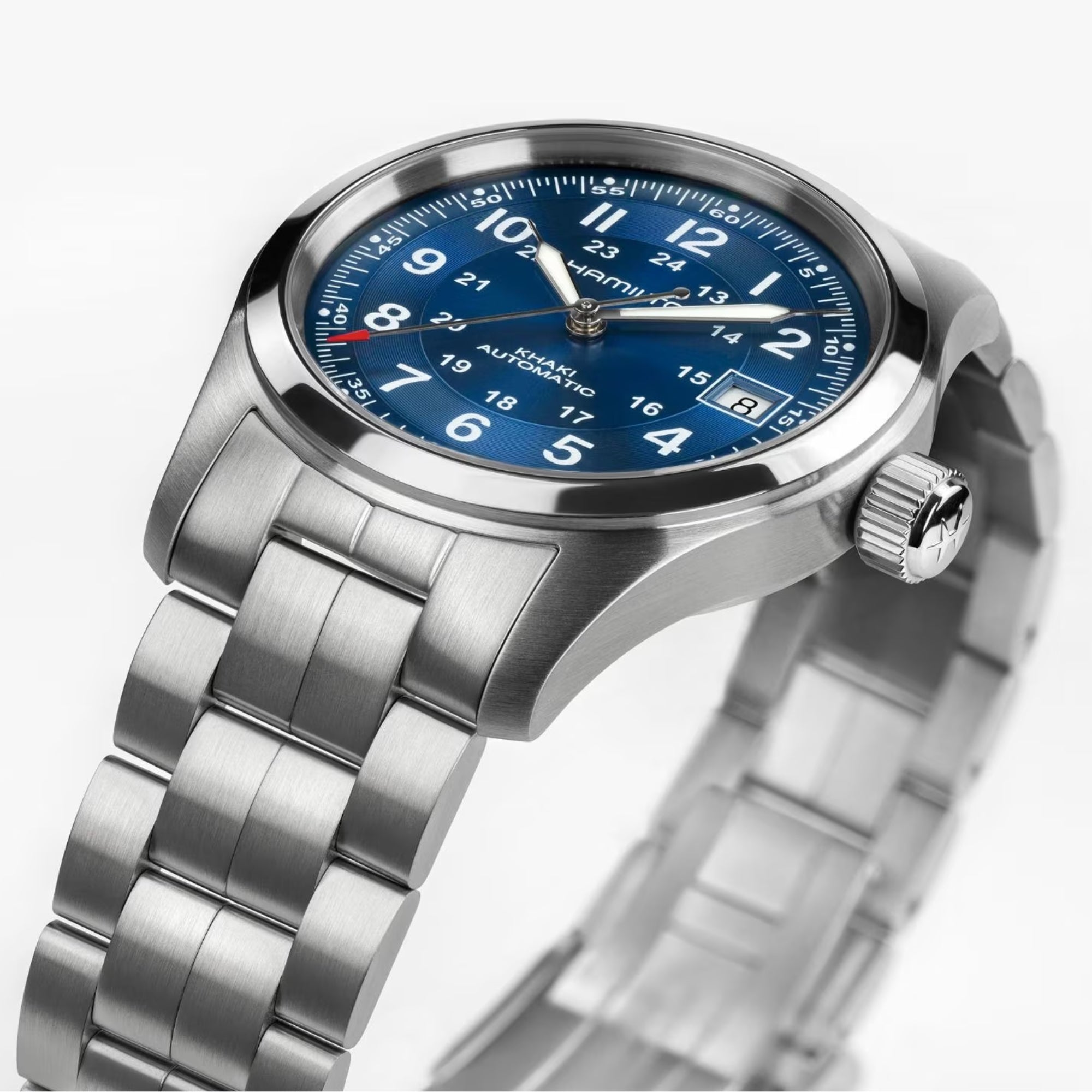Hamilton Khaki Field H70455140 stainless steel bracelet detail