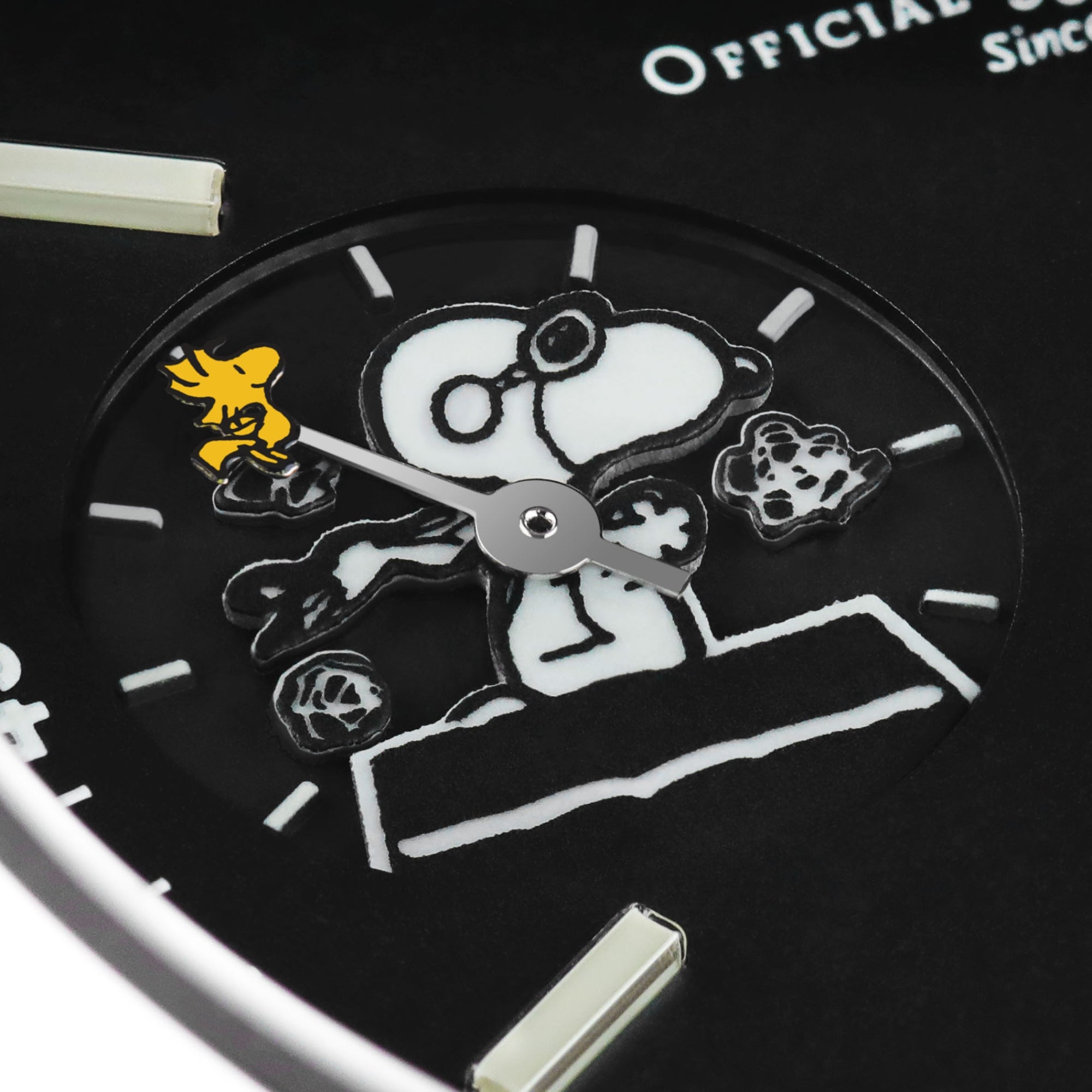 BALL Engineer Master II 46mm Snoopy Flying Ace Limited Edition Black Dial Leather Mens Manual-Wind Watch NM2638C-L2J-BK