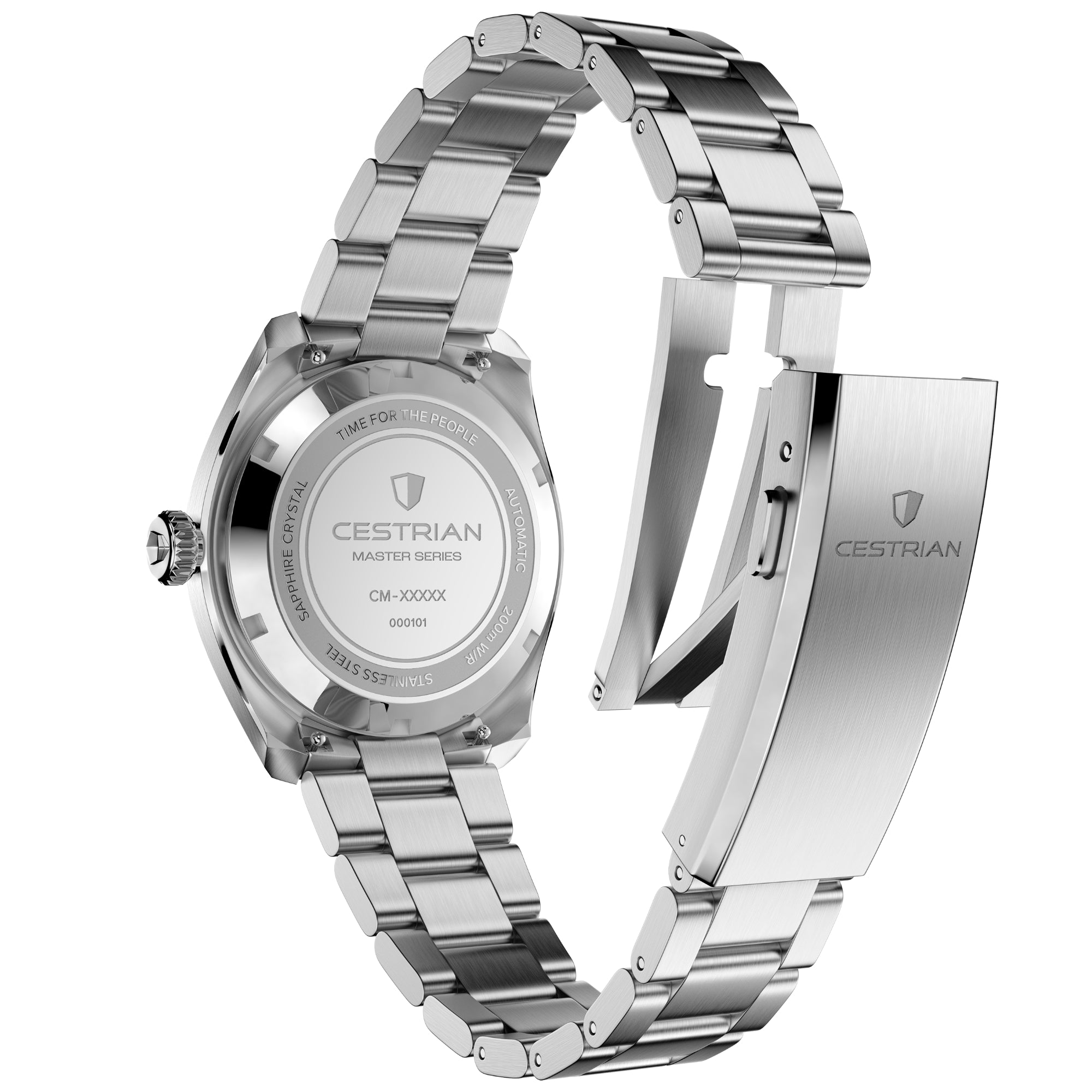 Cestrian Master Series V3 Champagne Dial Steel Bracelet Automatic Men's Watch CM-CH001
