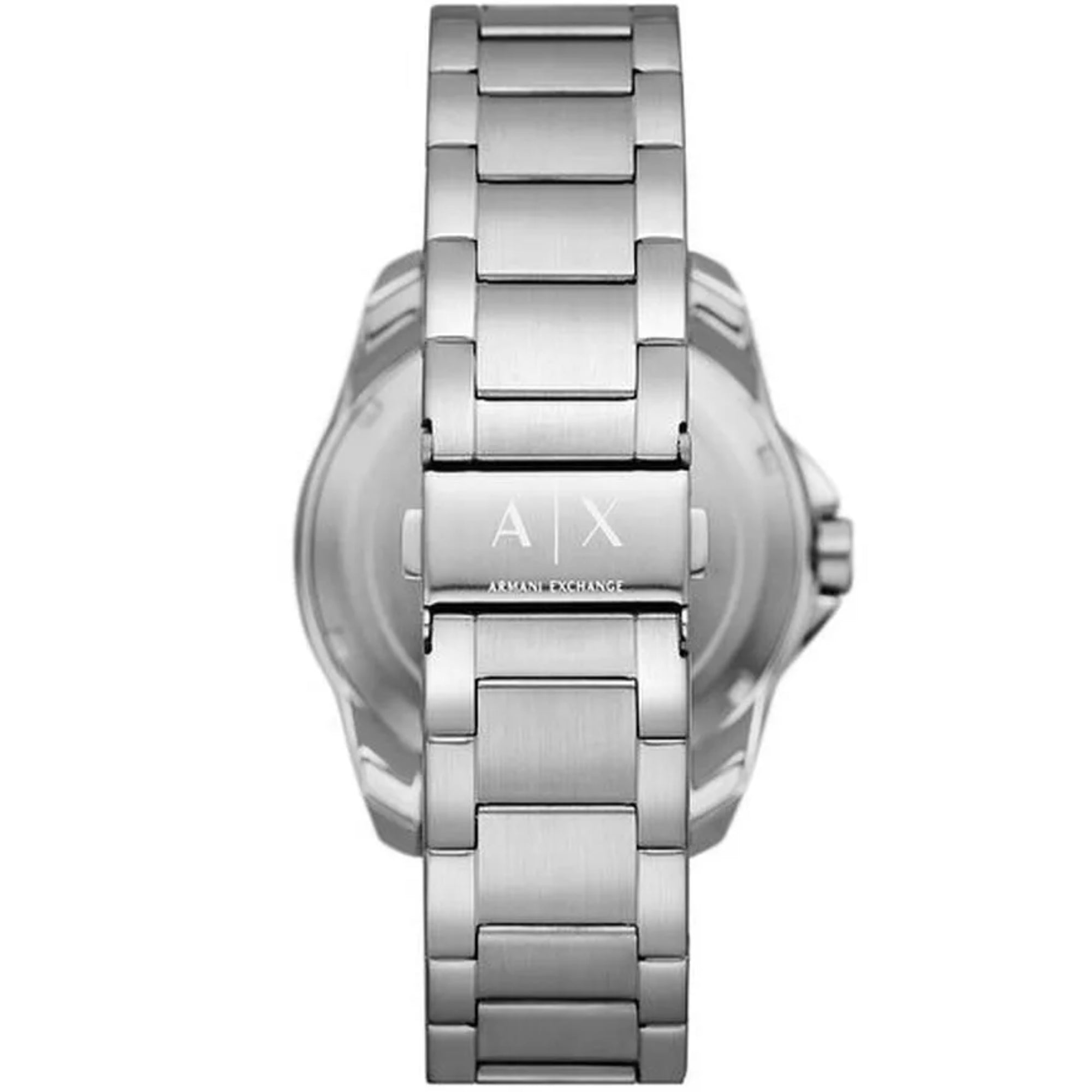 Armani Exchange Spencer 44mm Black Dial Steel Mens Quartz Watch AX1955