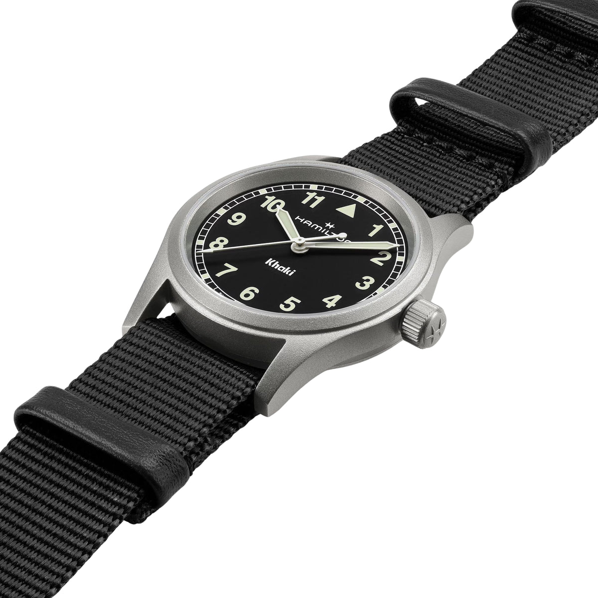 Hamilton Khaki Field H69301430 33mm stainless steel case side profile