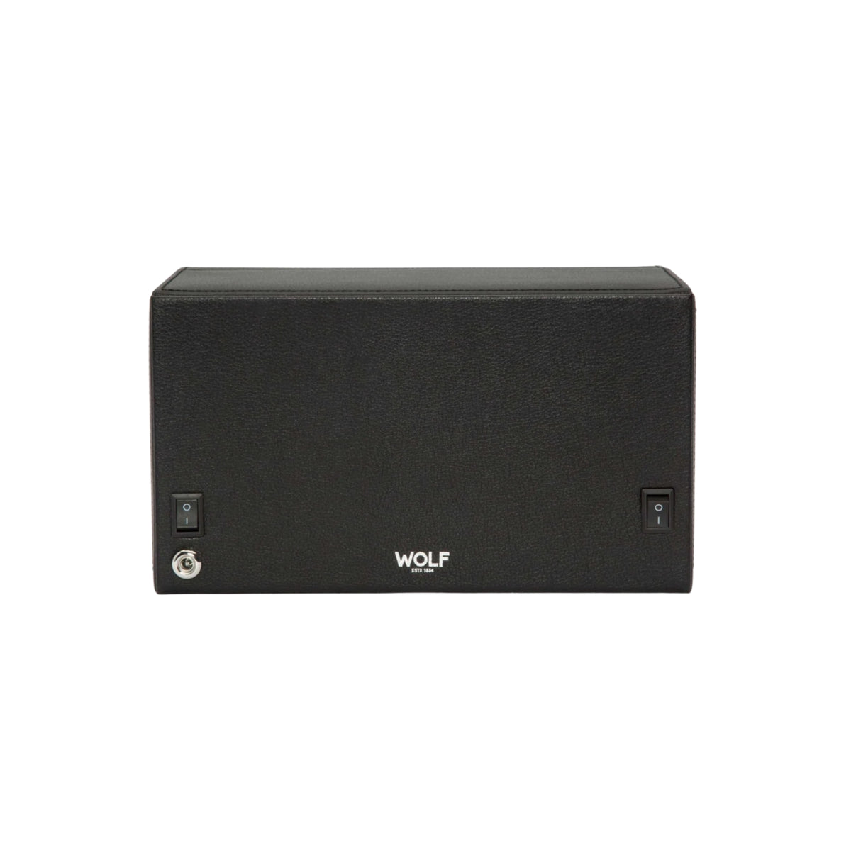 WOLF Cub 461203 back view showing power switches, power inlet socket, and printed brand logo