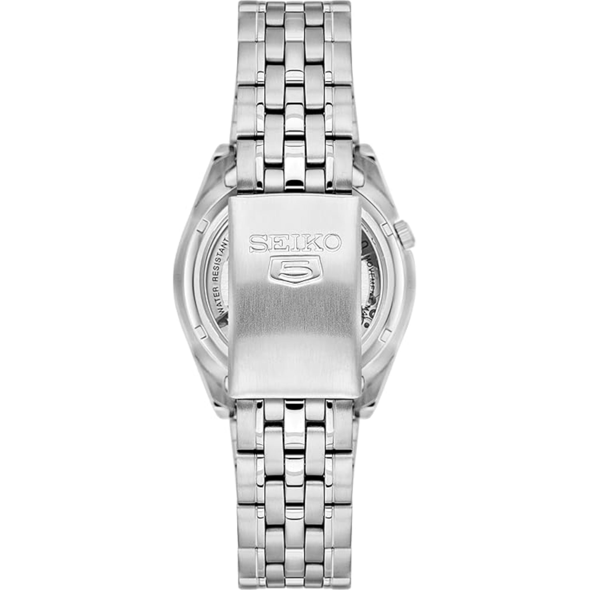 Seiko 5 Automatic Black Dial Stainless Steel Men's Watch SNK375K1