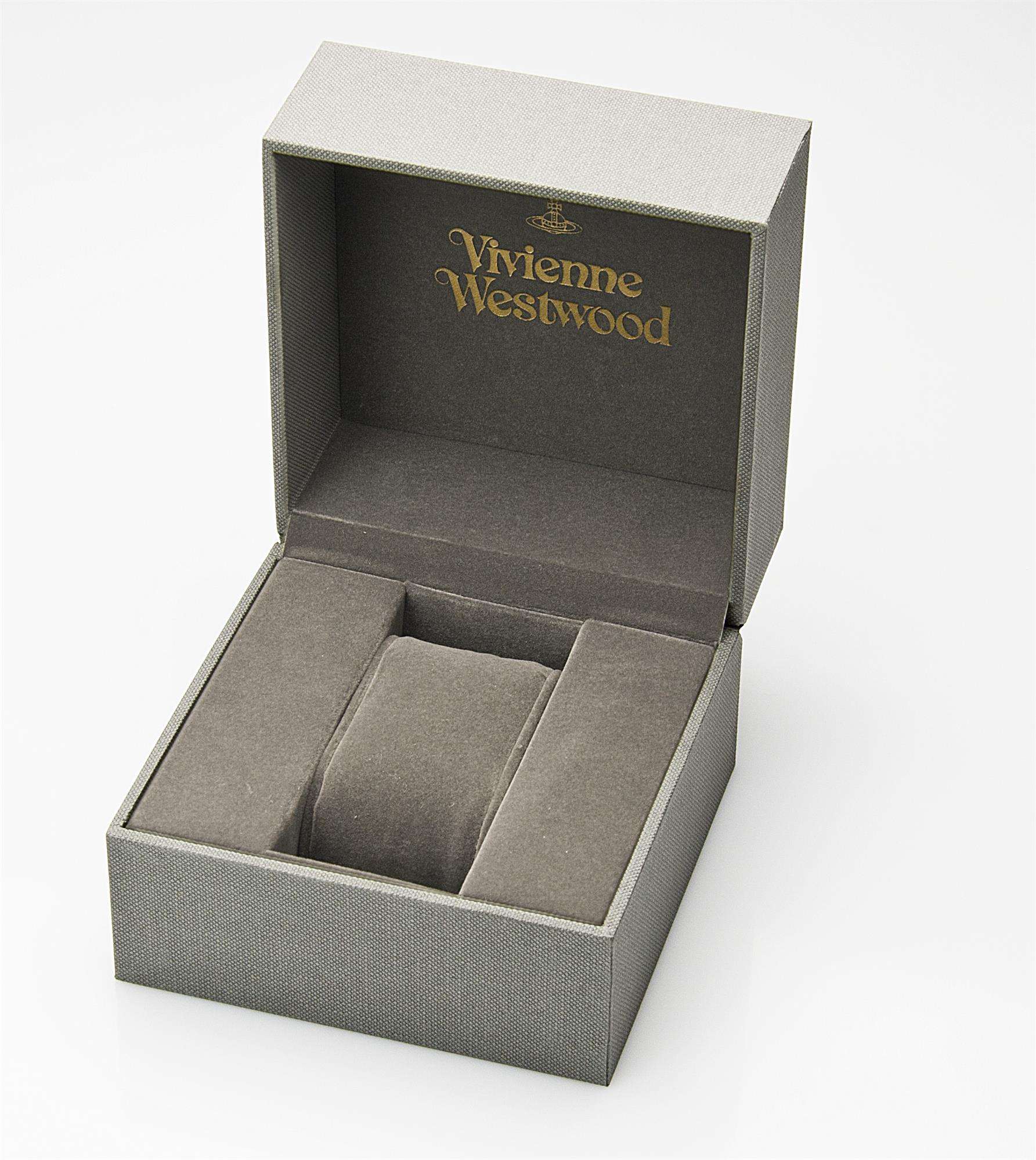 Vivienne Westwood Bow II Charm Stainless Steel Blue Dial Ladies’ Watch - WatchNation