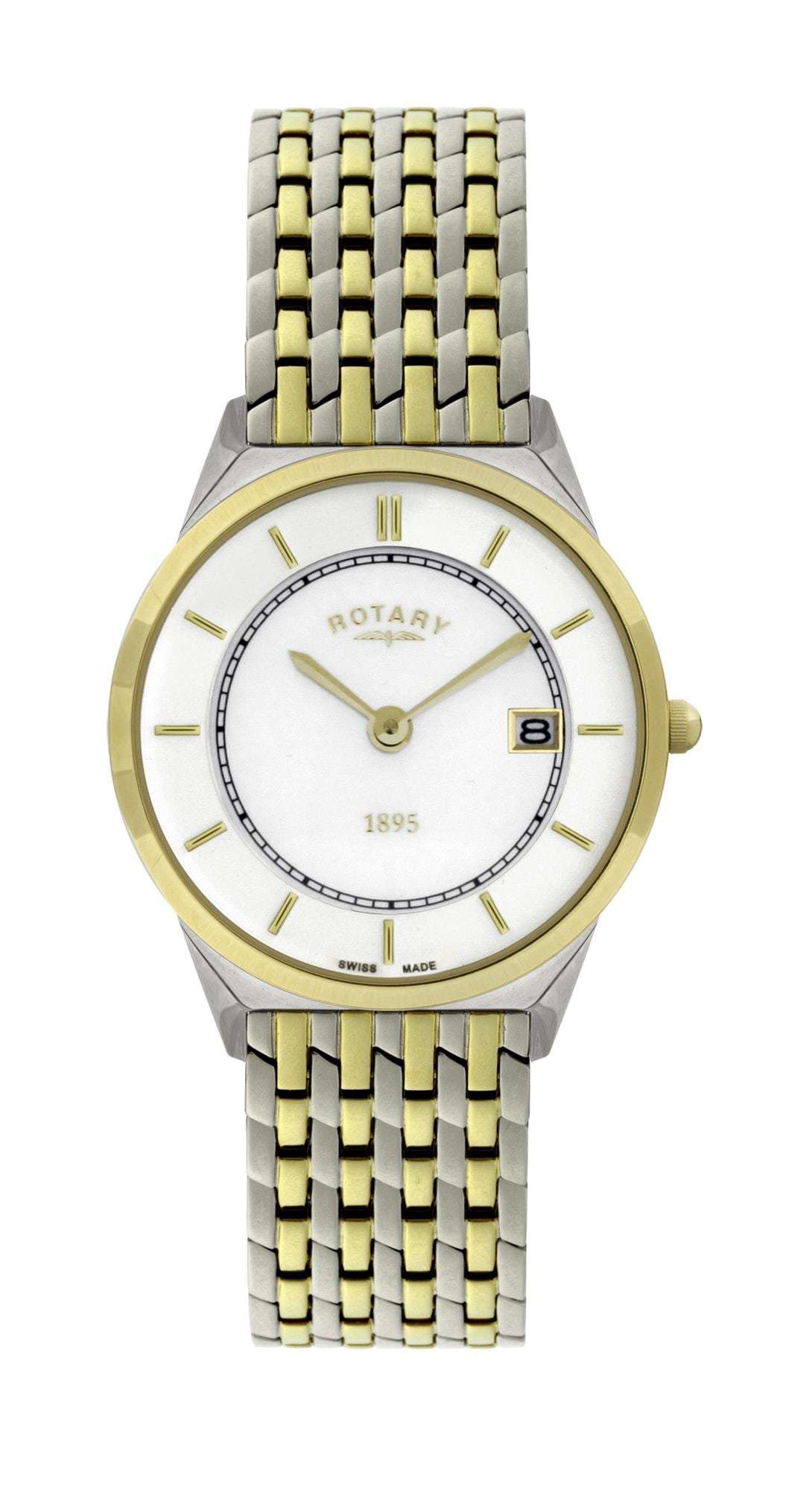 Rotary Ultra Slim Two-Tone Men’s Watch - WatchNation