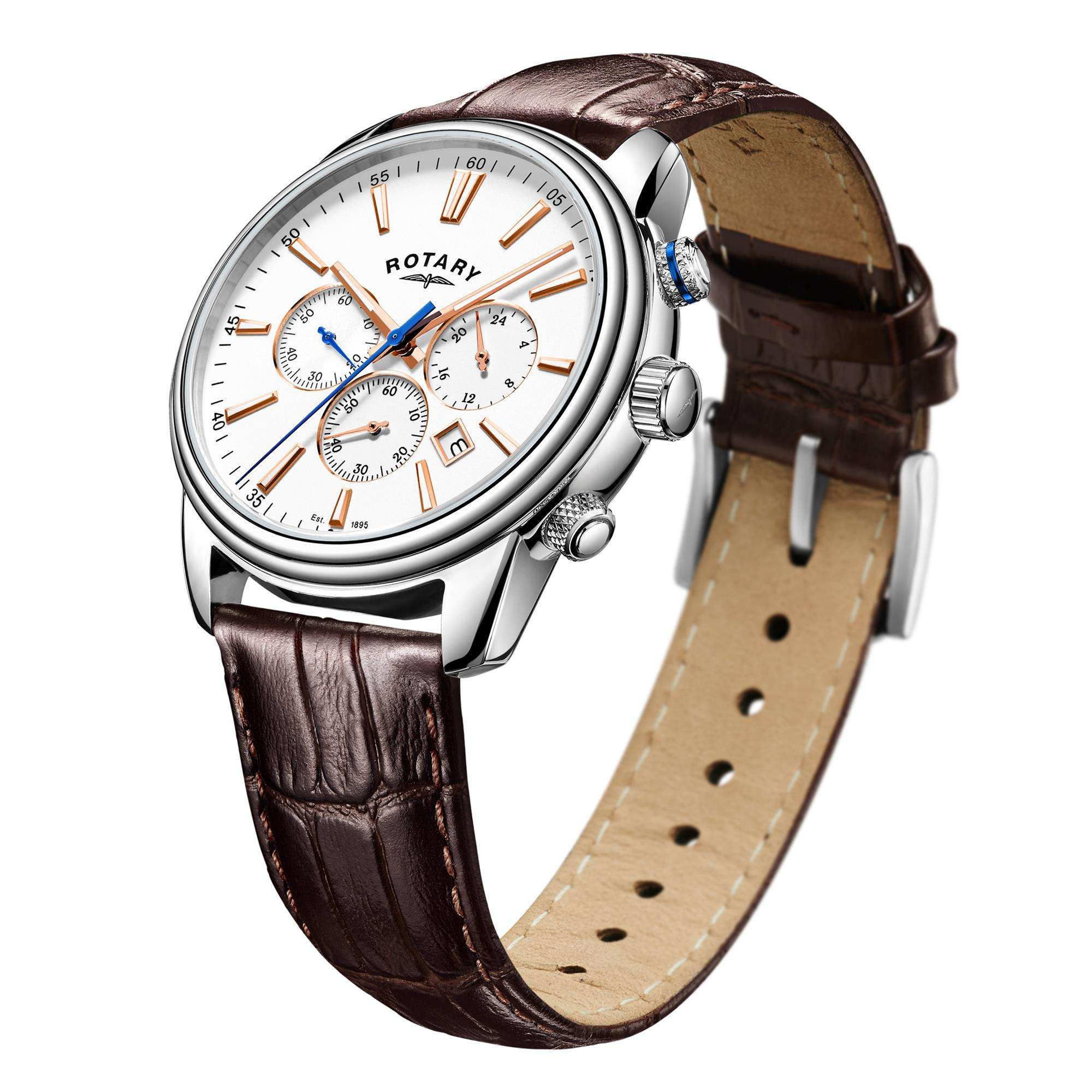 Rotary Monaco Stainless Steel Brown Men’s Chronograph Watch