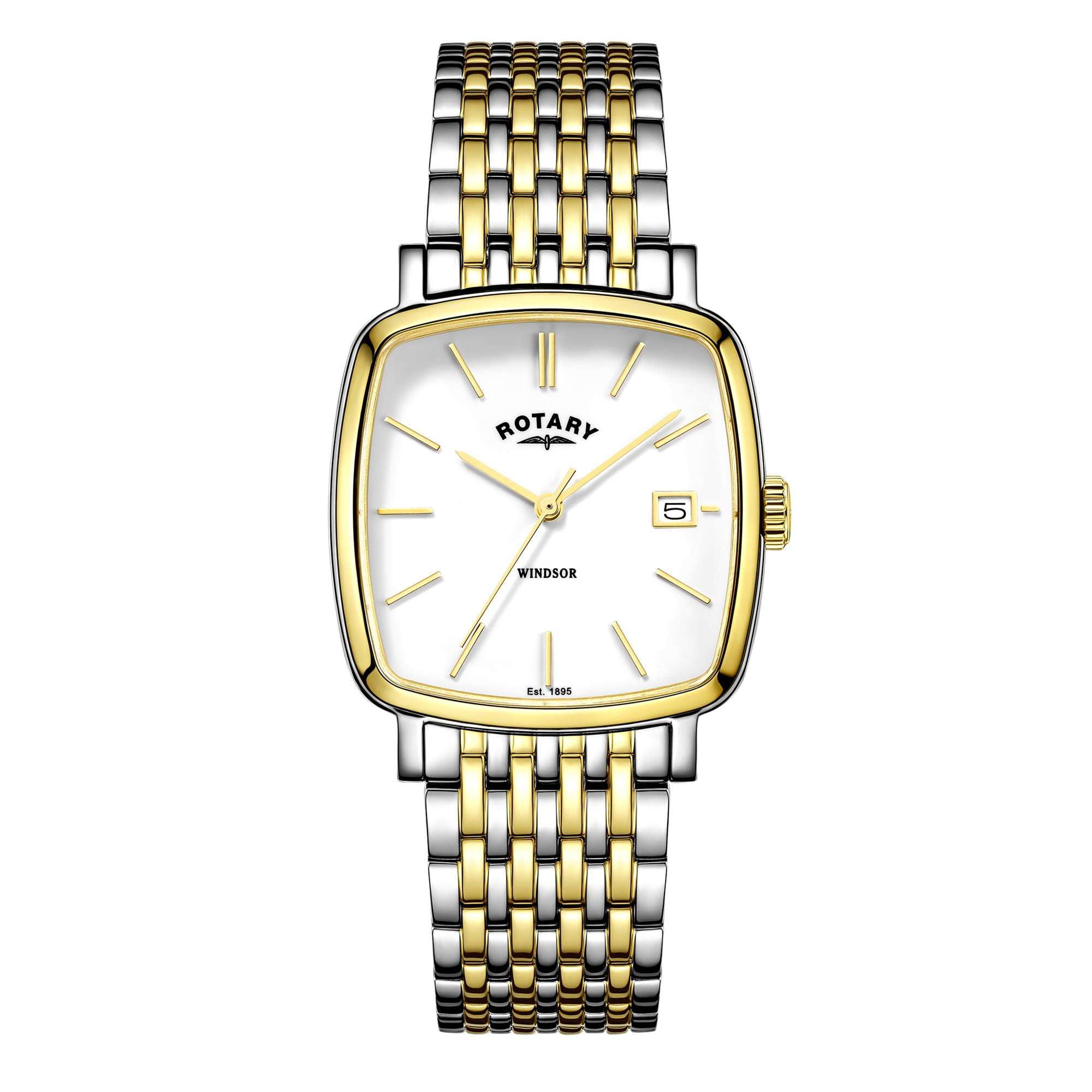 Rotary Windsor Two-Tone Men’s Cushion Watch