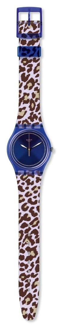 Swatch Wild Chic Ladies' 2017 Xmas Collection Blue Dial Watch GV130 - WatchNation