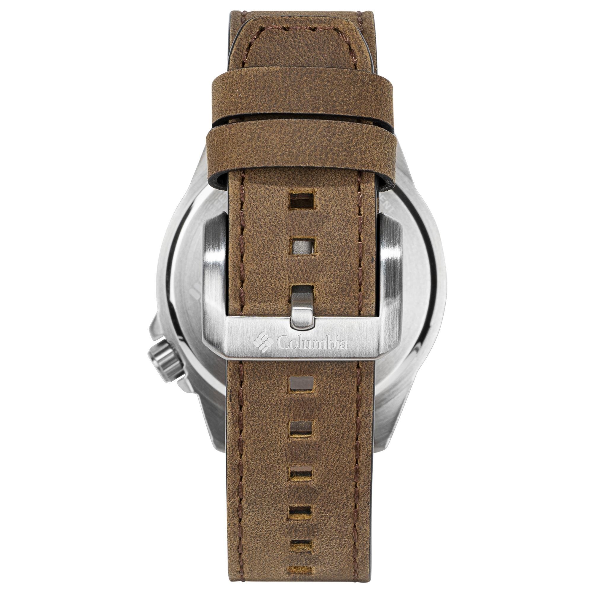 Columbia Exclusive Quartz Blue Dial Brown Leather Strap Watch CSS10-002