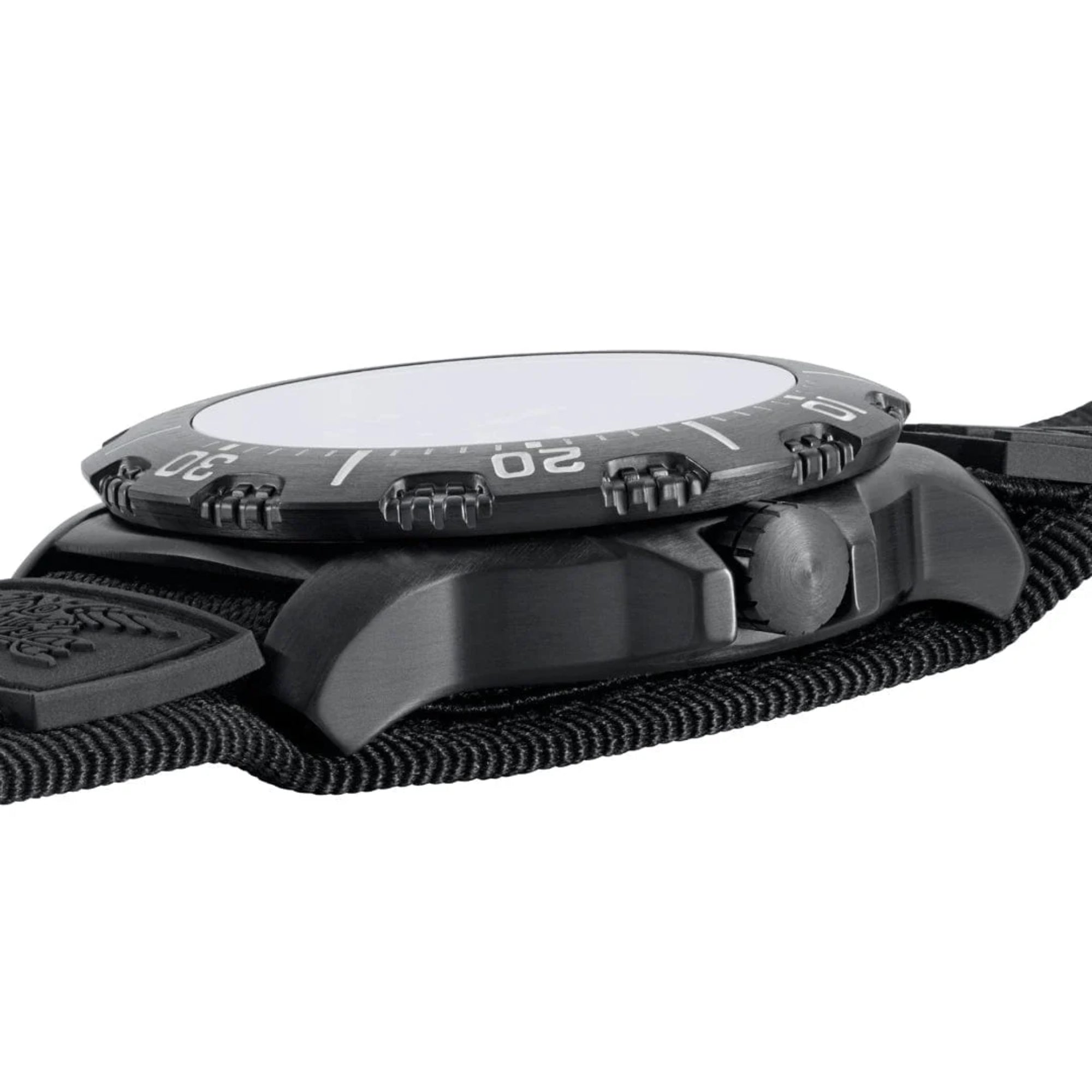 Luminox Navy Seal 45mm Schwarzes Zifferblatt Gummi Herren Quarz Uhr XS.4231.SET