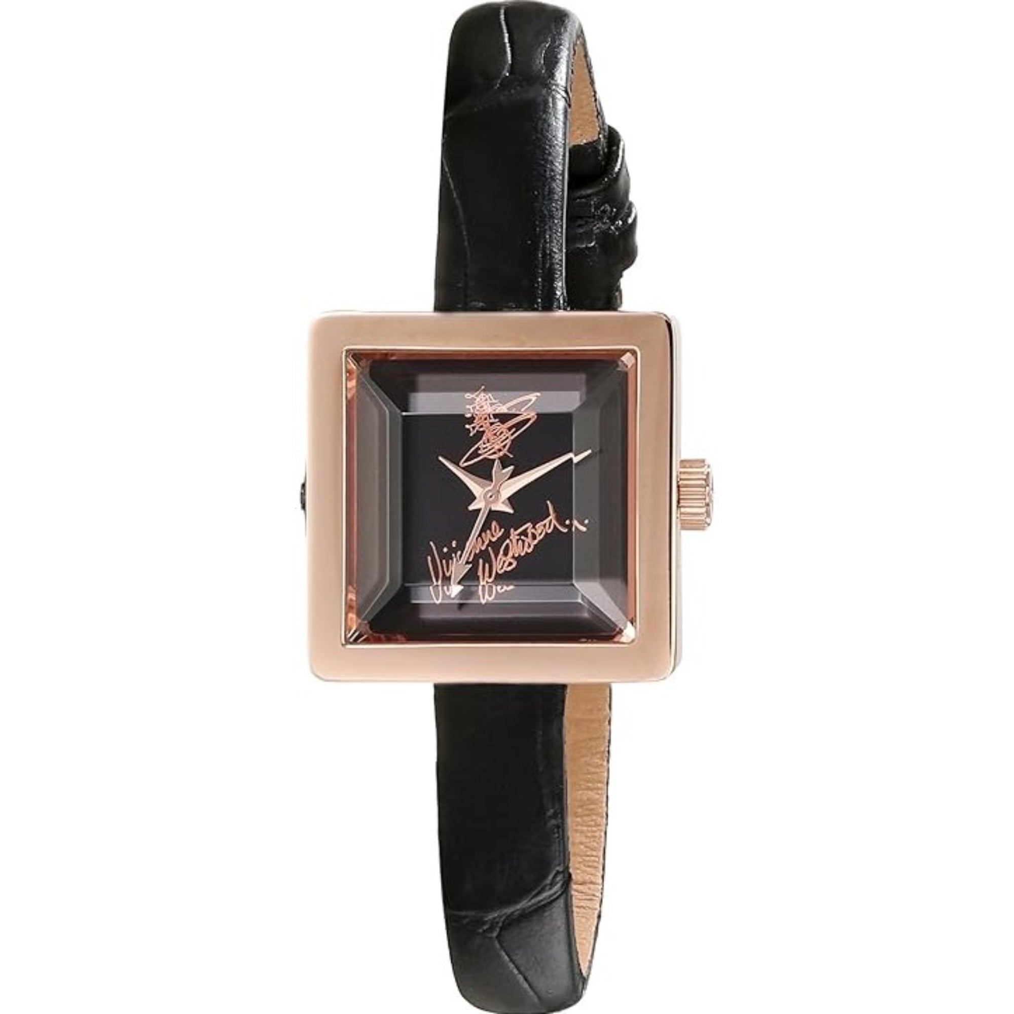 Vivienne Westwood Baby Cube Black Dial Ladies' Watch VV094RSBK - WatchNation