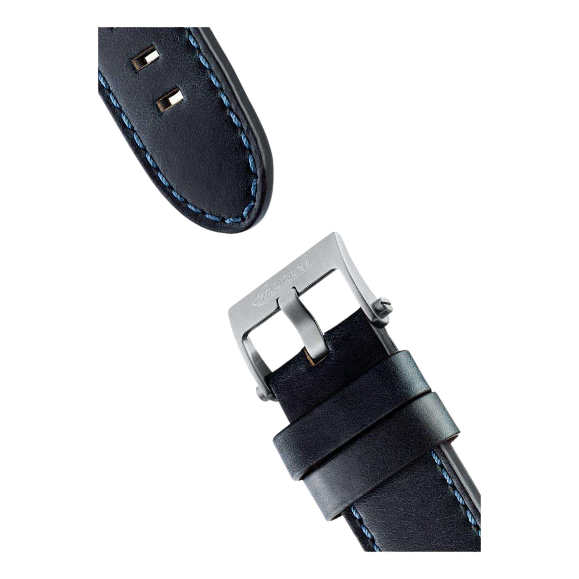 Ingersoll ‘The Carroll’ Blue Dial Leather Strap Men’s Watch I11602