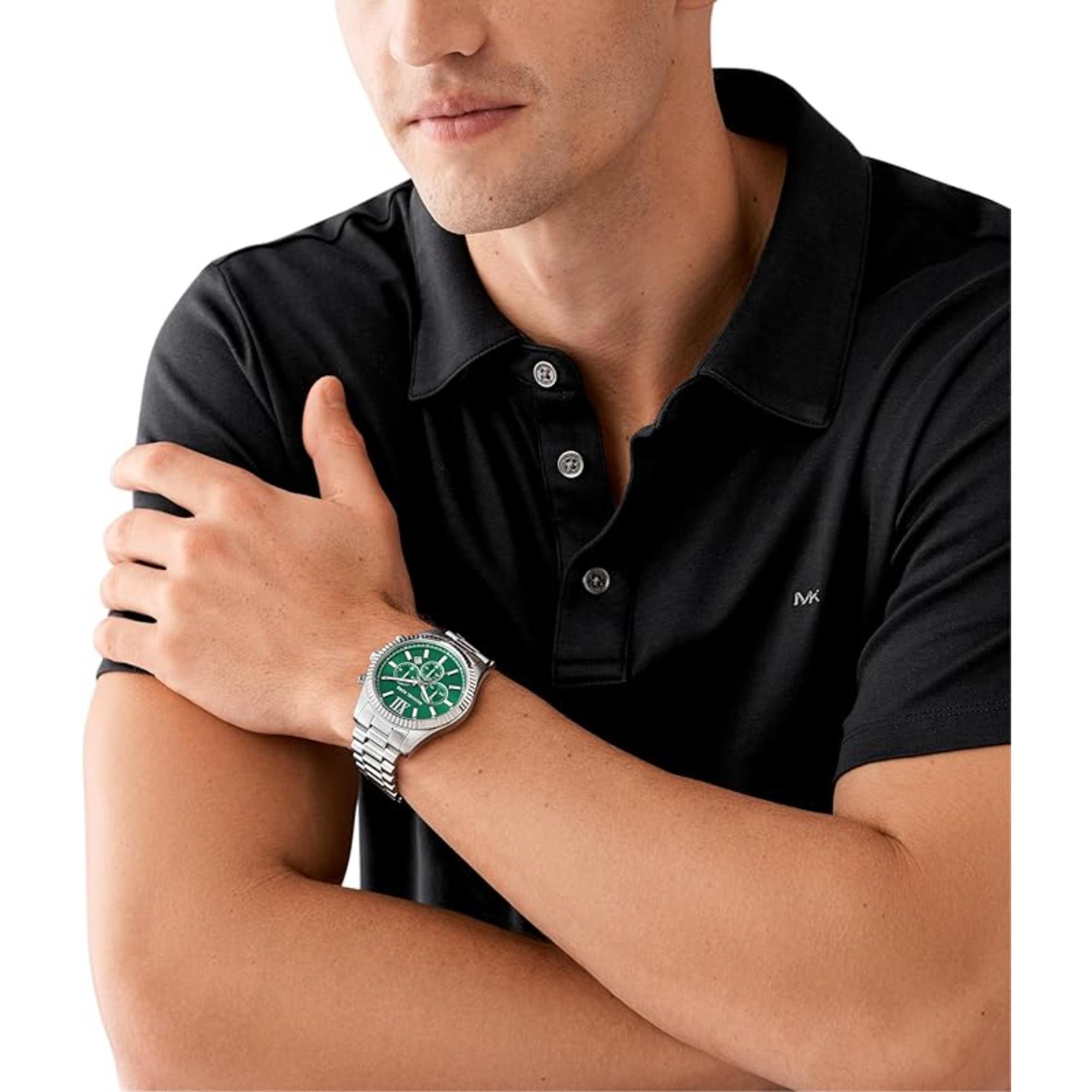 Michael Kors Lexington Chronograph Green Dial Men’s Watch MK9152