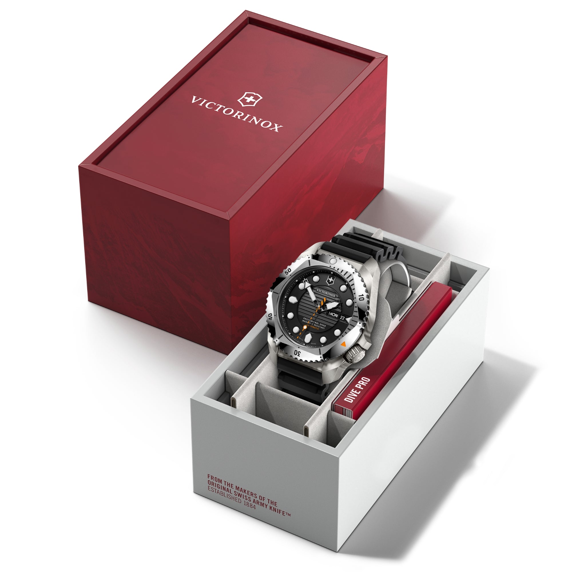 Victorinox Dive Pro 43mm Black Matt Dial Rubber Mens Automatic Watch 242070