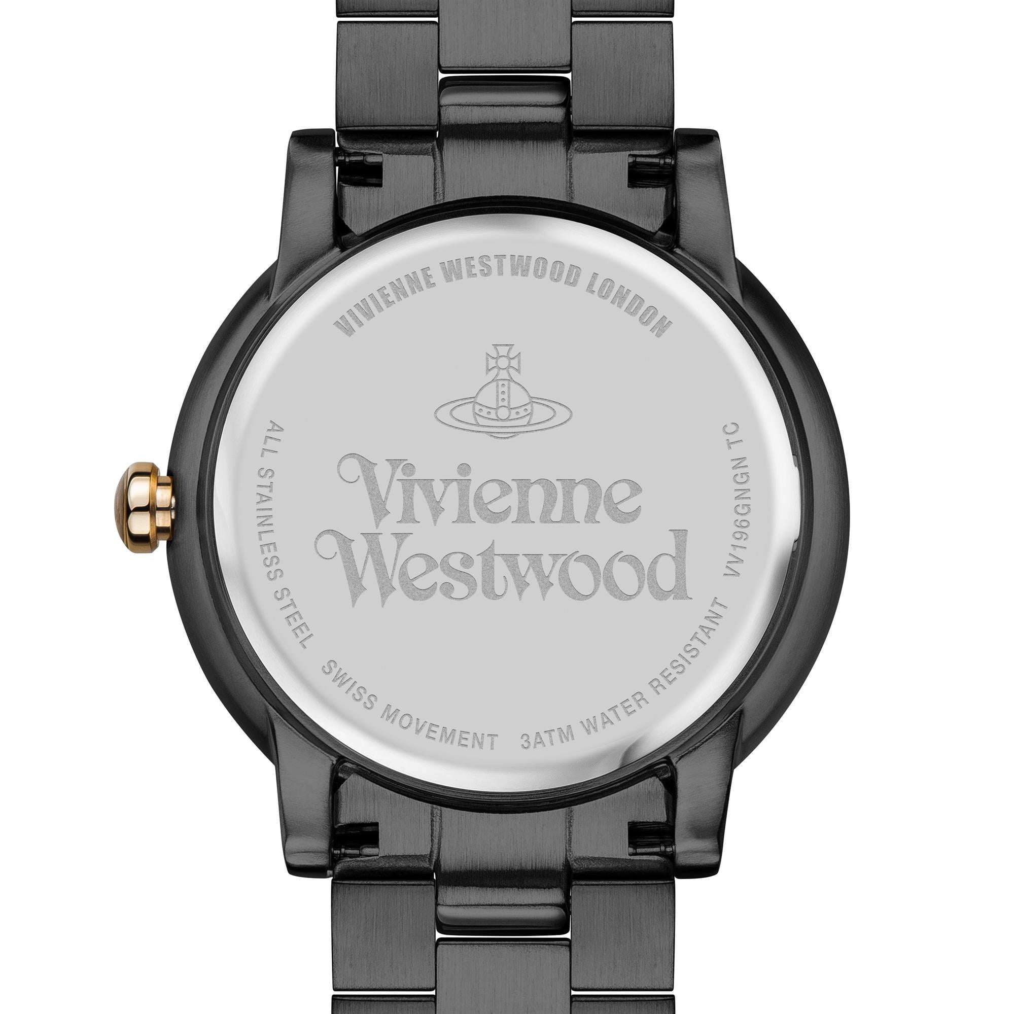 Vivienne Westwood Shoreditch Black Rose Gold Ladies' Watch VV196GNGN