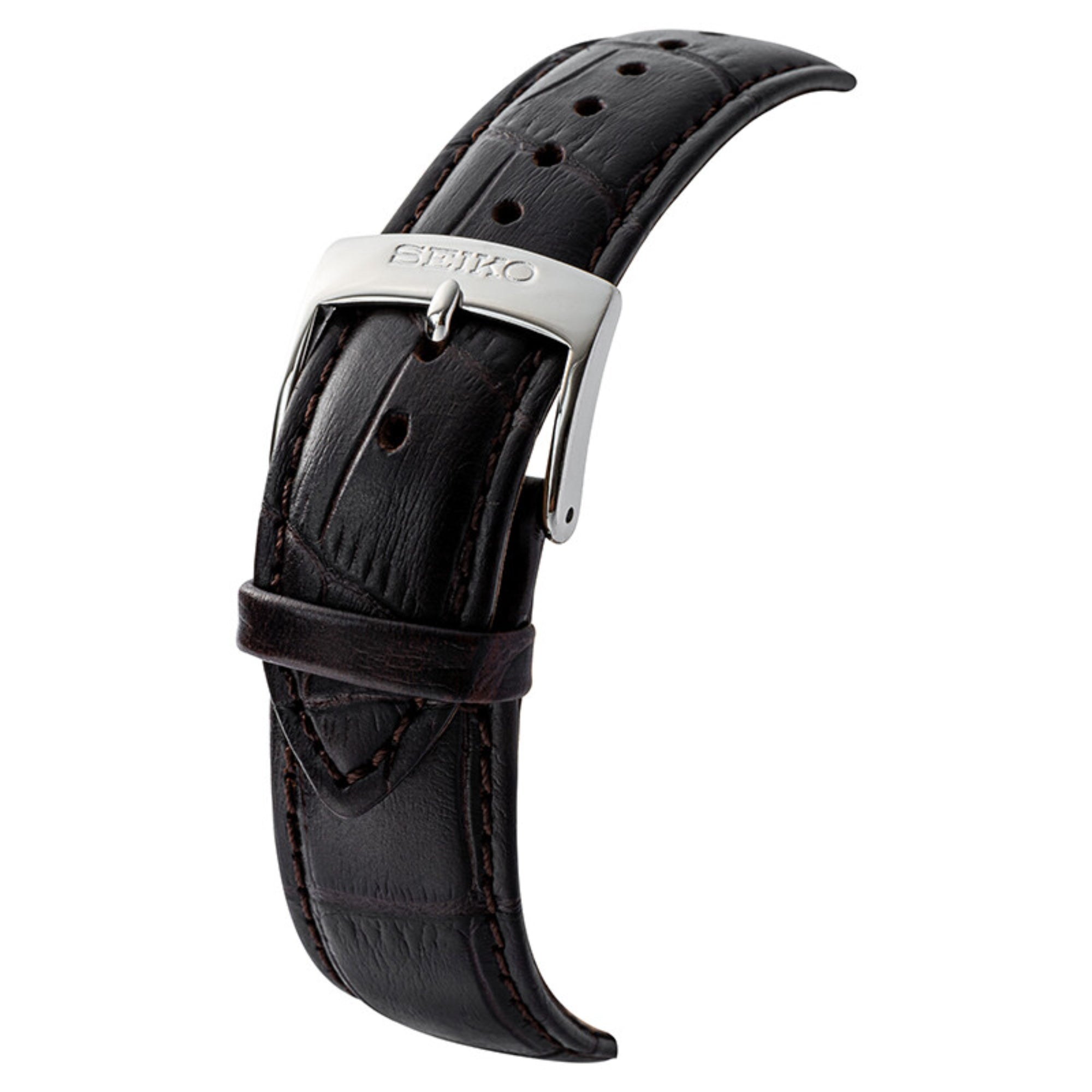 Seiko Conceptual Quartz Ivory Dial Brown Leather Strap Men's Watch SUR421P1