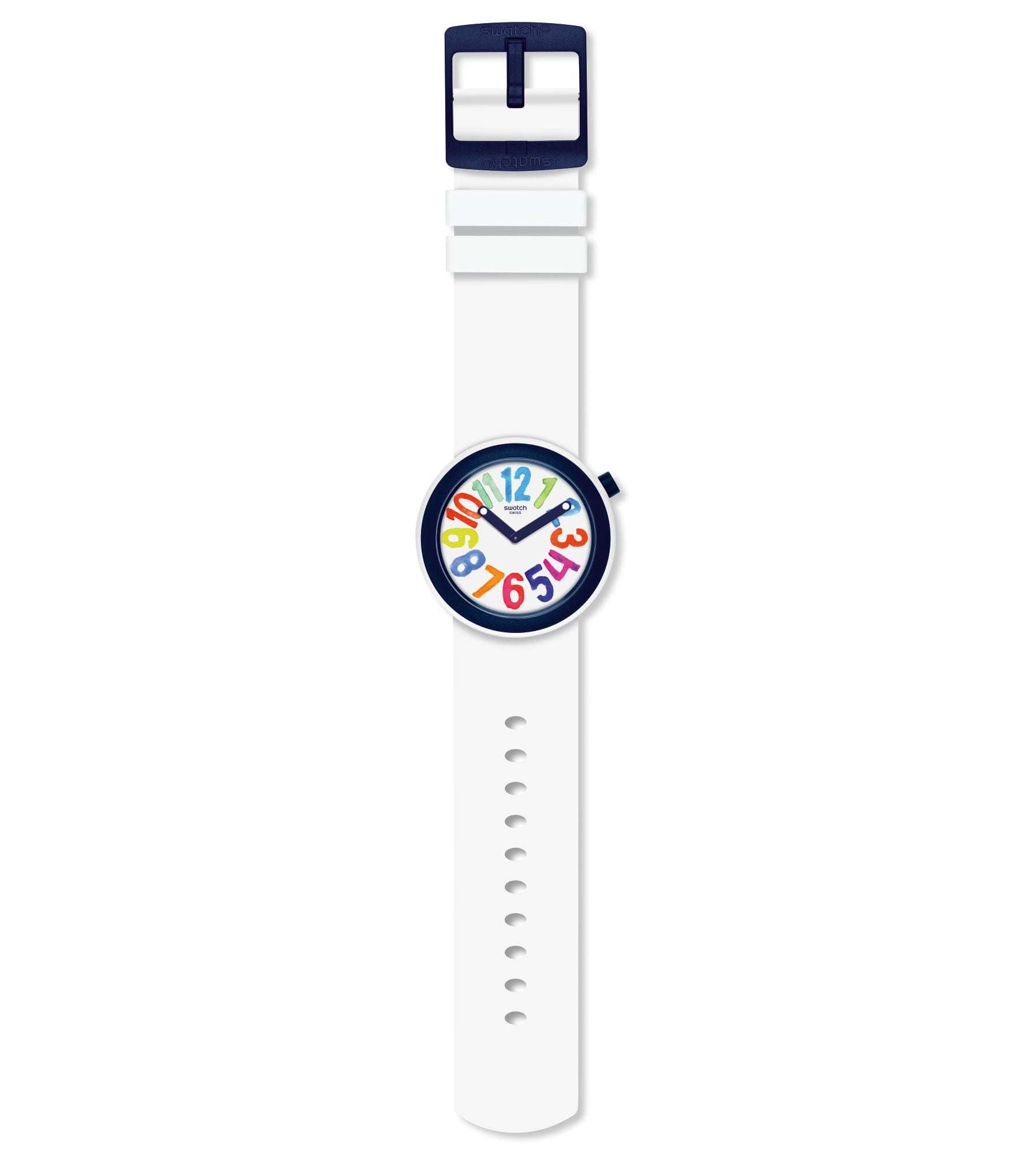Swatch Popnumber Case White Dial Watch PNW107