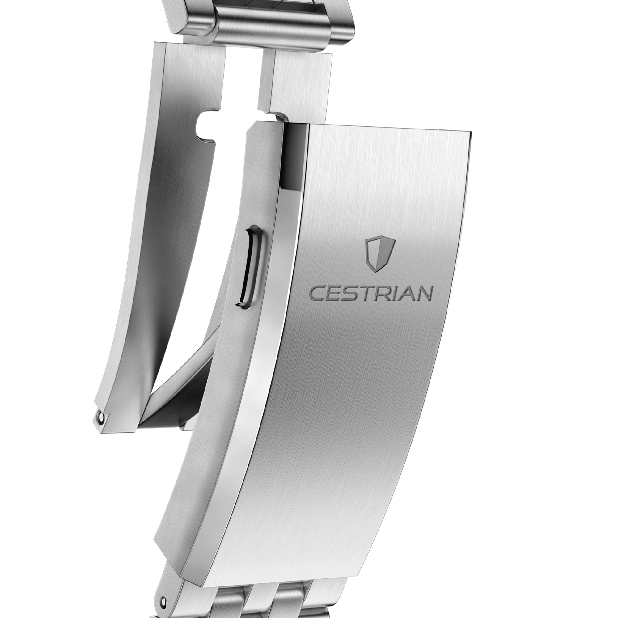 Cestrian Pro Dive Series White Dial Steel Bracelet Automatic 300m Men's Watch CP-WTB001