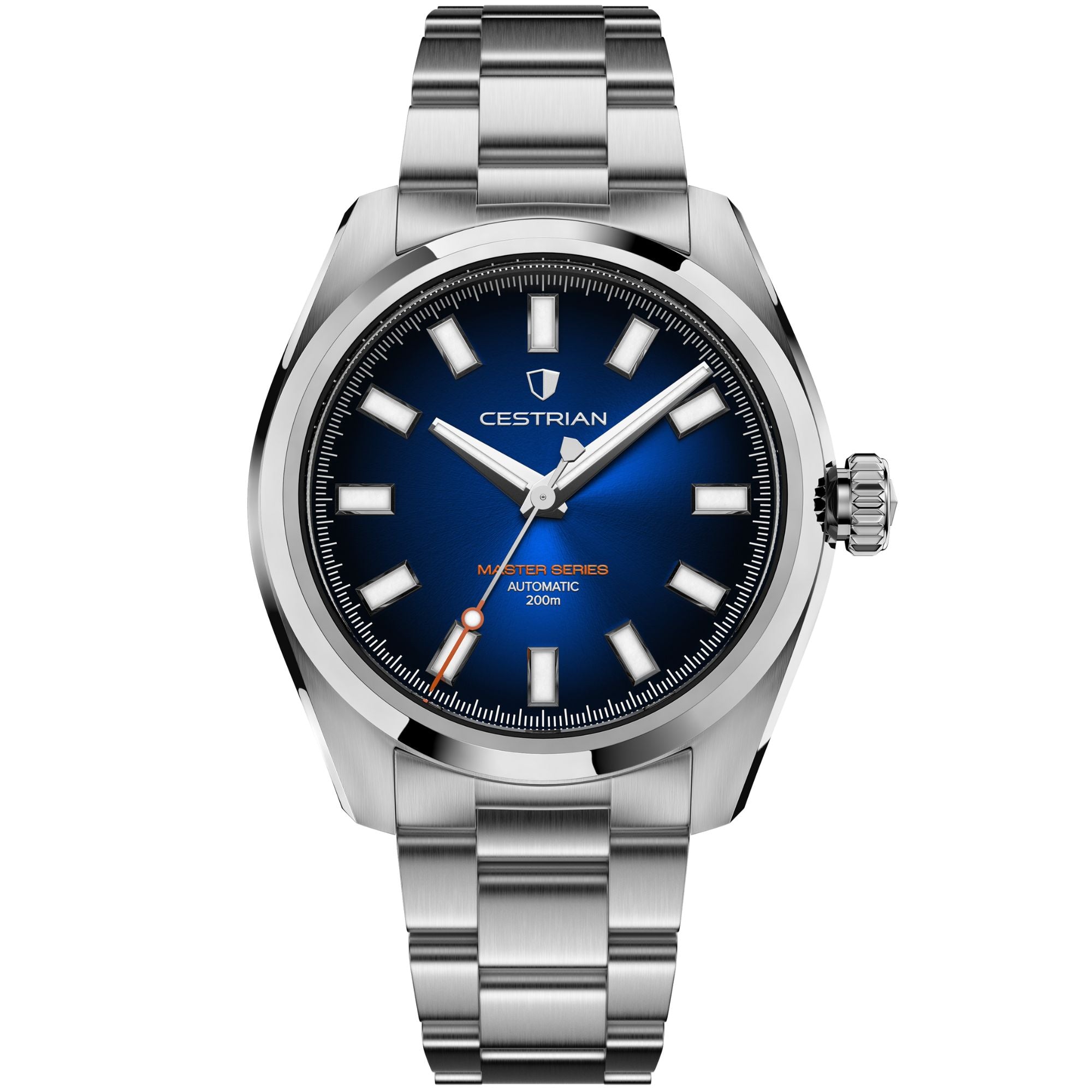Cestrian Master Series V3 Blue Dial Steel Bracelet Automatic Men's Watch CM-BB001