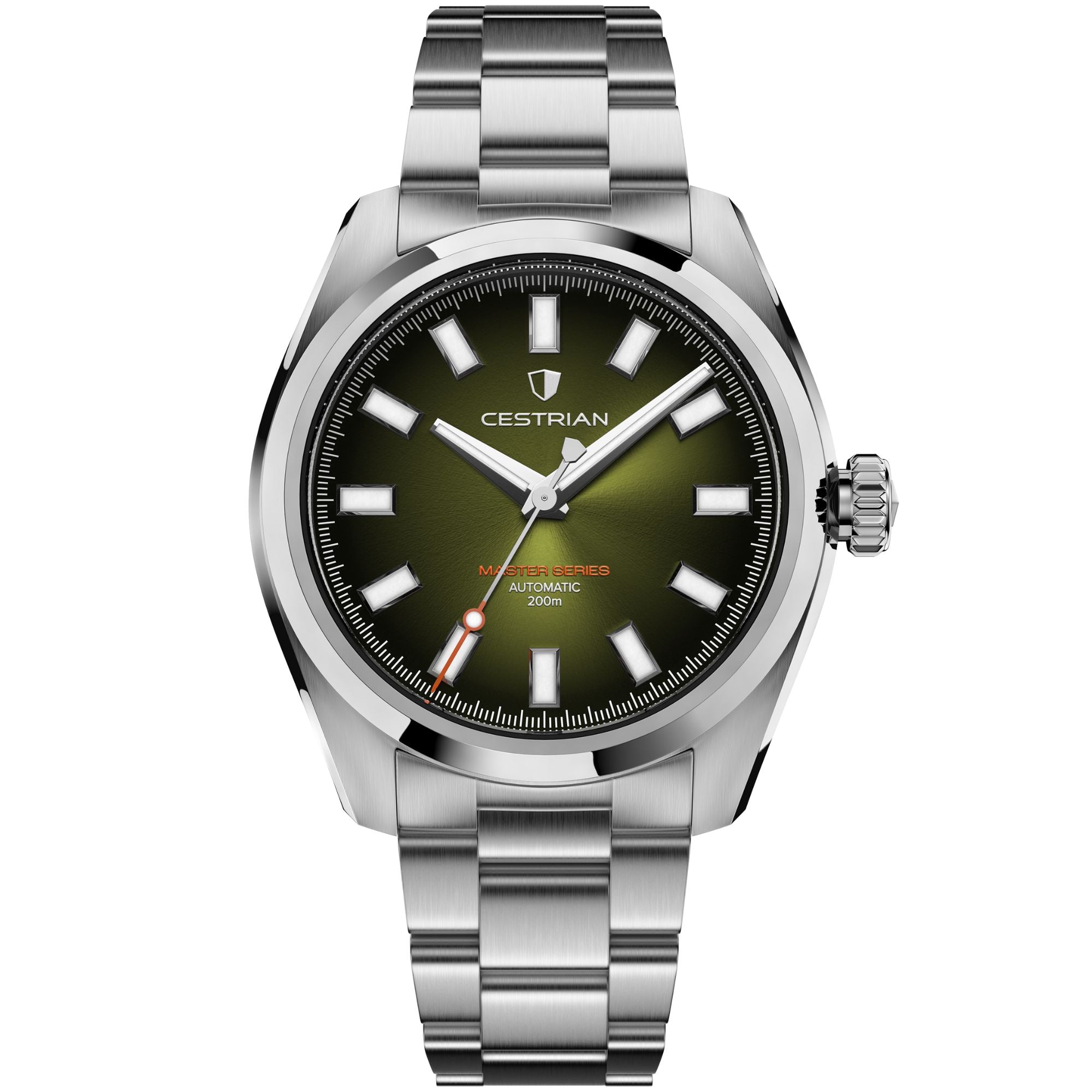 Cestrian Master Series V3 Green Dial Steel Bracelet Automatic Men's Watch CM-GB001