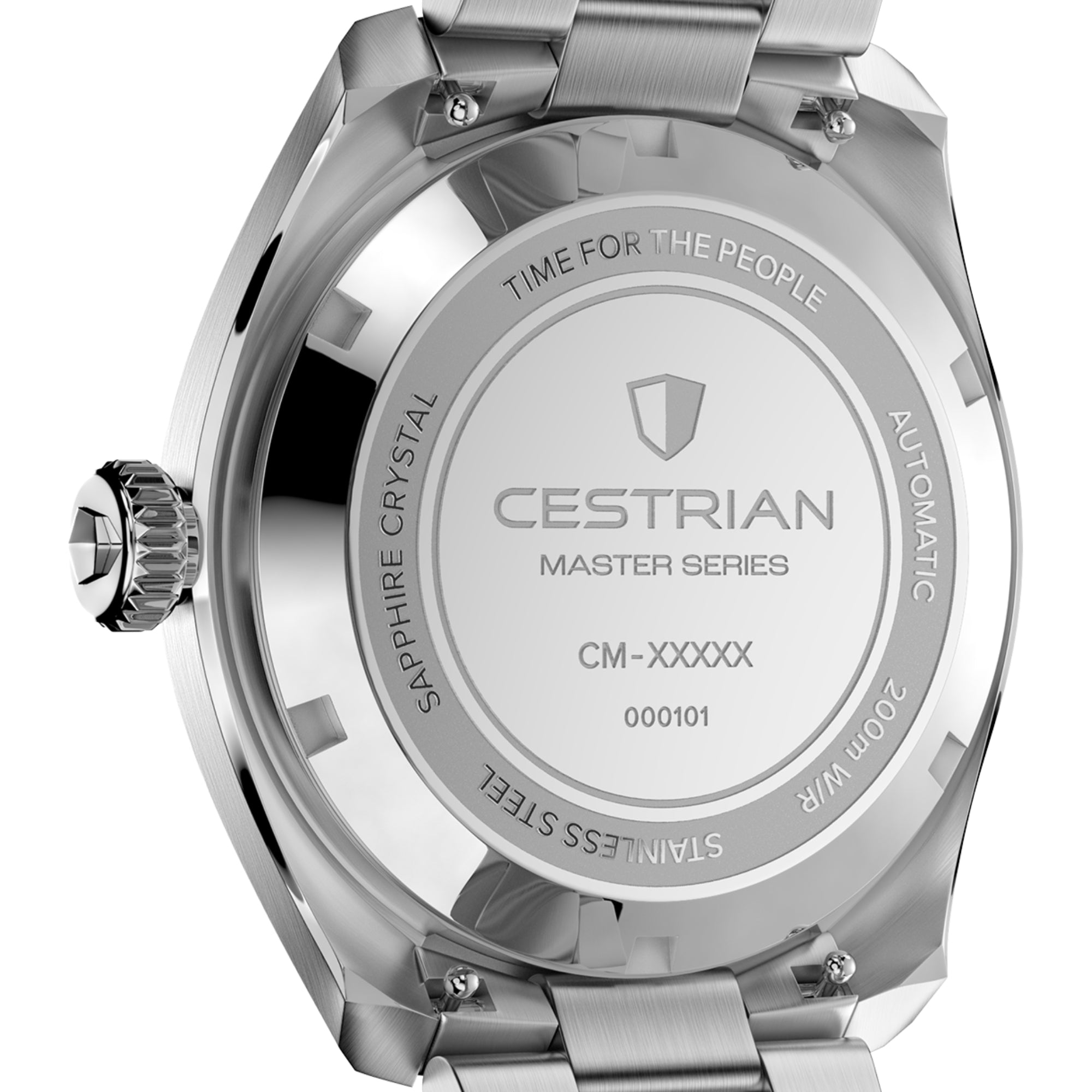 Cestrian Master Series V3 Silver Dial Steel Bracelet Automatic Men's Watch CM-SL001