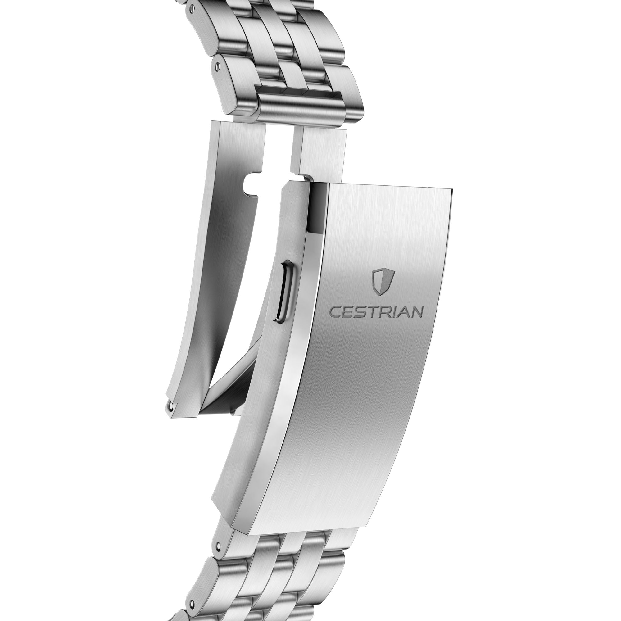 Cestrian Pro Dive Series White Dial Steel Bracelet Automatic 300m Men's Watch CP-WTB001