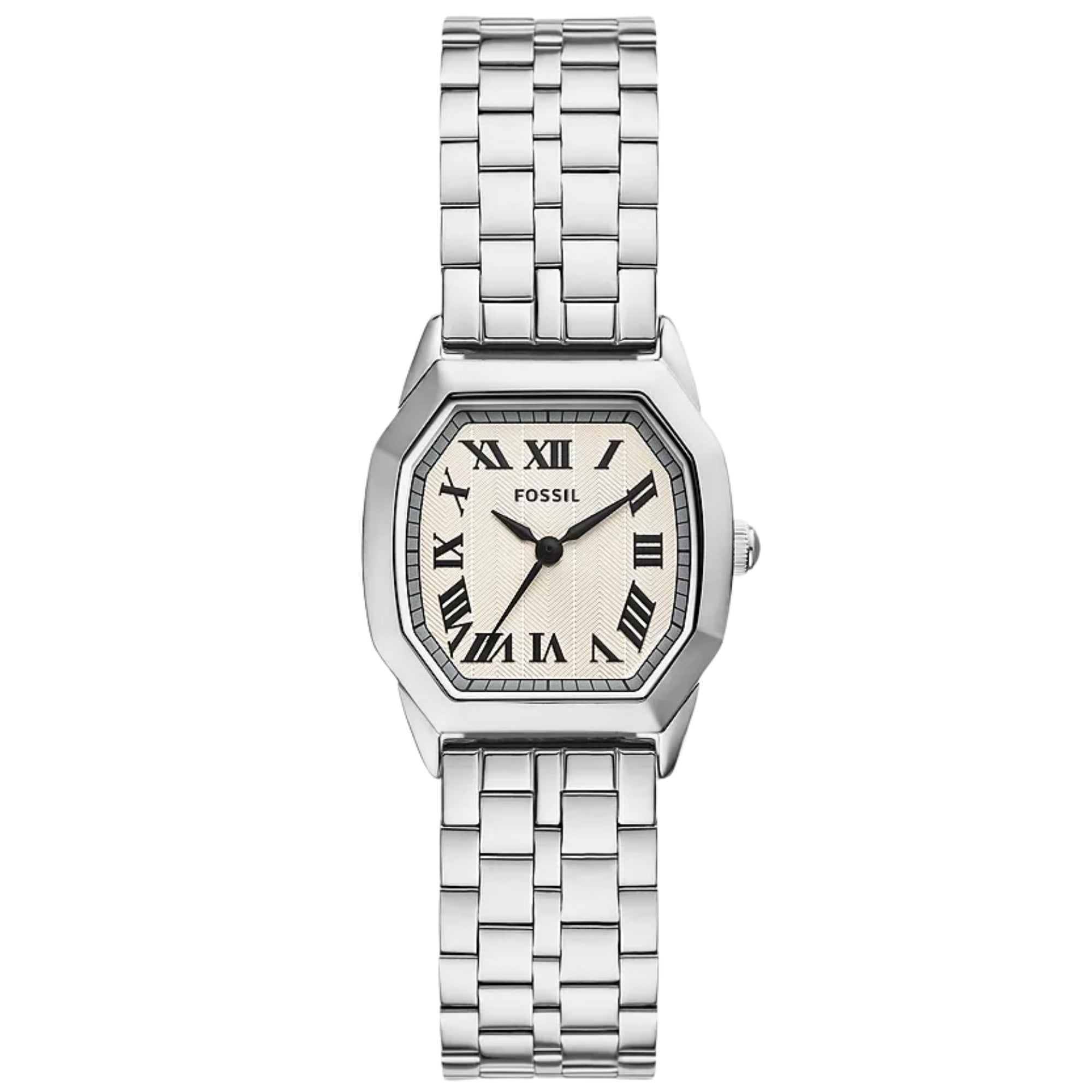 Fossil Harlow 27mm Cream Dial Steel Ladies Quartz Watch ES5363