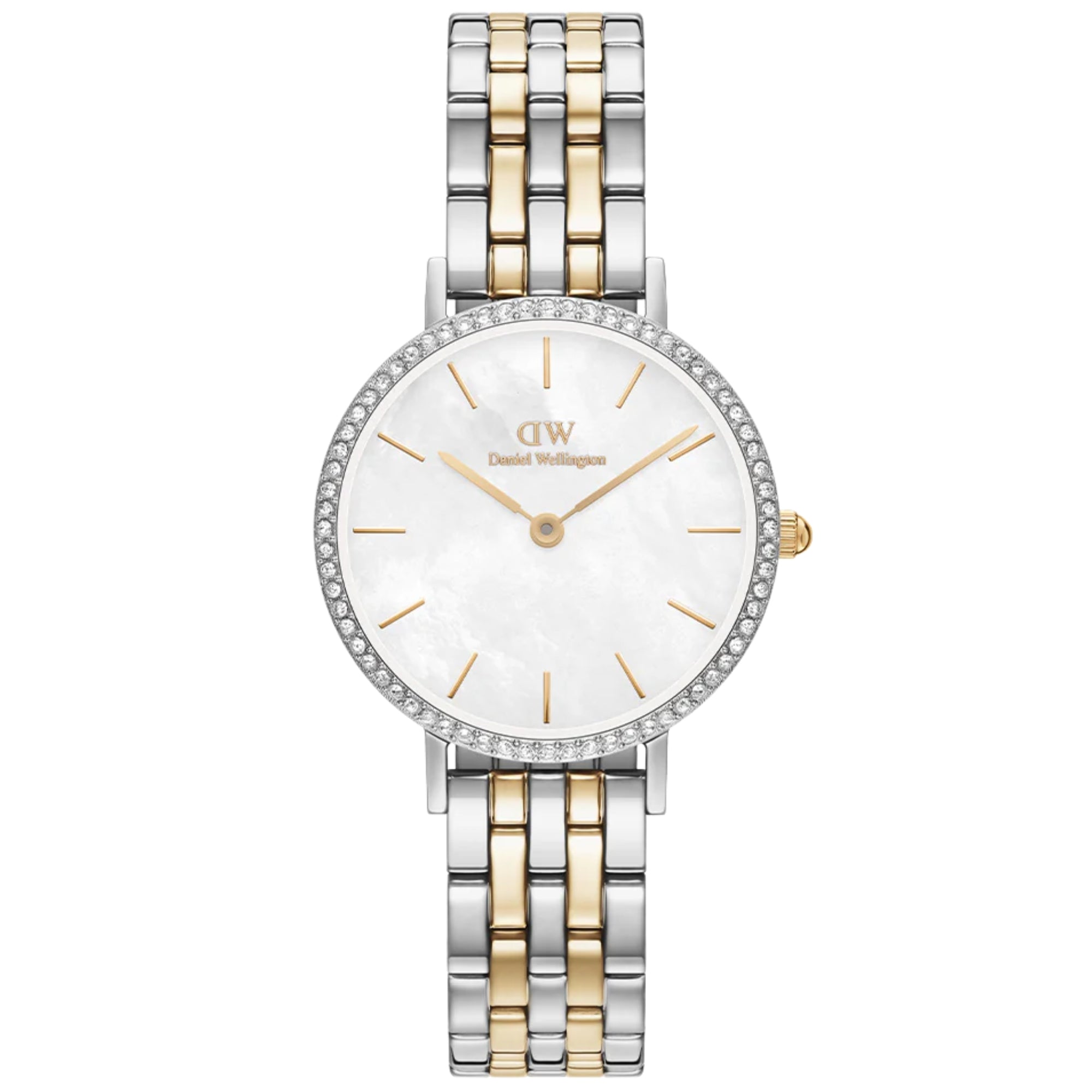 Daniel Wellington Petite 28mm Mother of Pearl Dial Steel Ladies Quartz Watch DW00100665