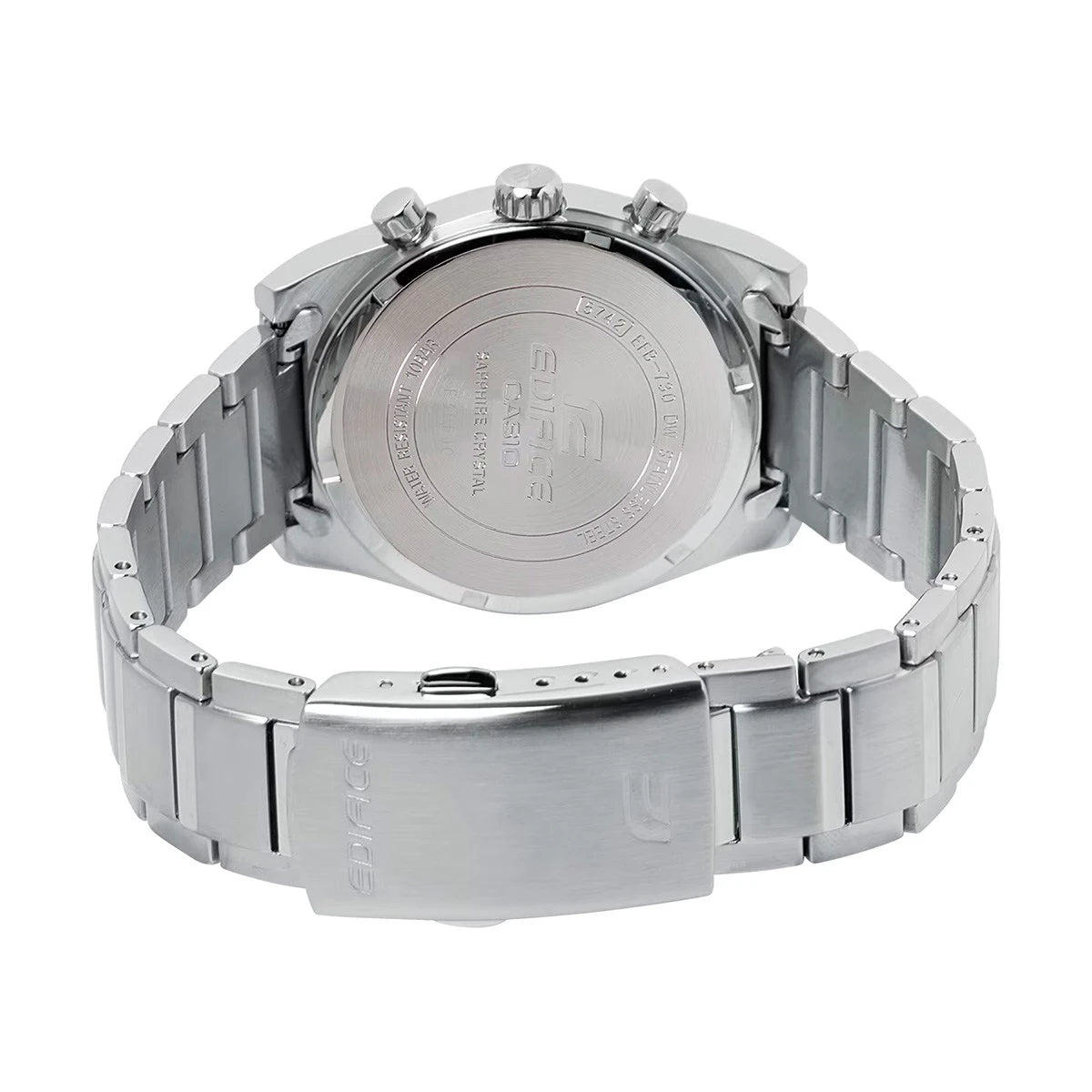 Casio Edifice Classic Chronograph Blue Dial Steel Strap Men's Watch EFB-730D-2BVUEF