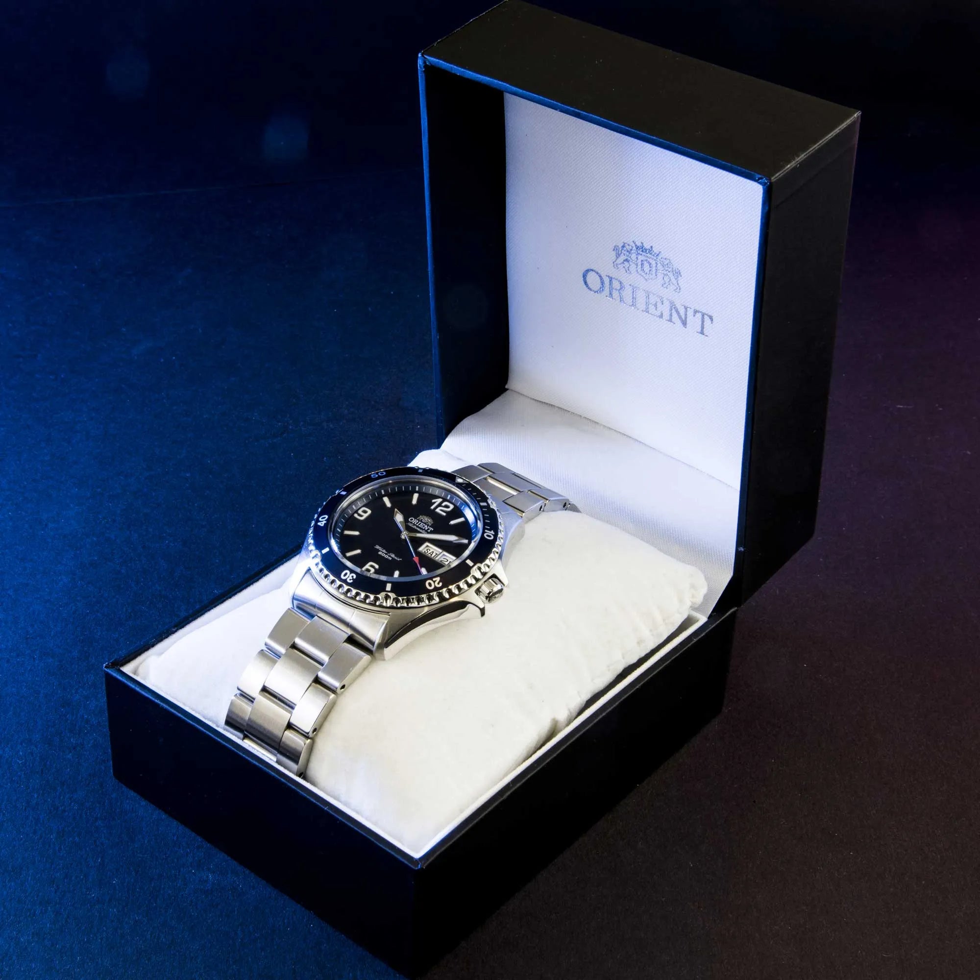 Orient Mako II Automatic Blue Dial Stainless Steel Bracelet Men’s Dive Watch TAA02002D9