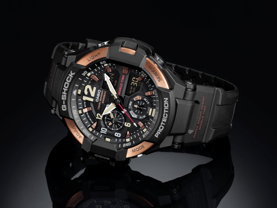 Casio G-Shock Aviator Master Vintage Alarm Chronograph Mens Watch - WatchNation