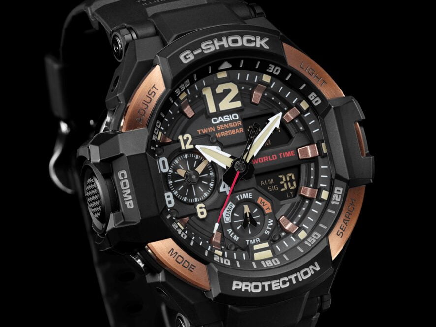 Casio G-Shock Aviator Master Vintage Alarm Chronograph Mens Watch - WatchNation