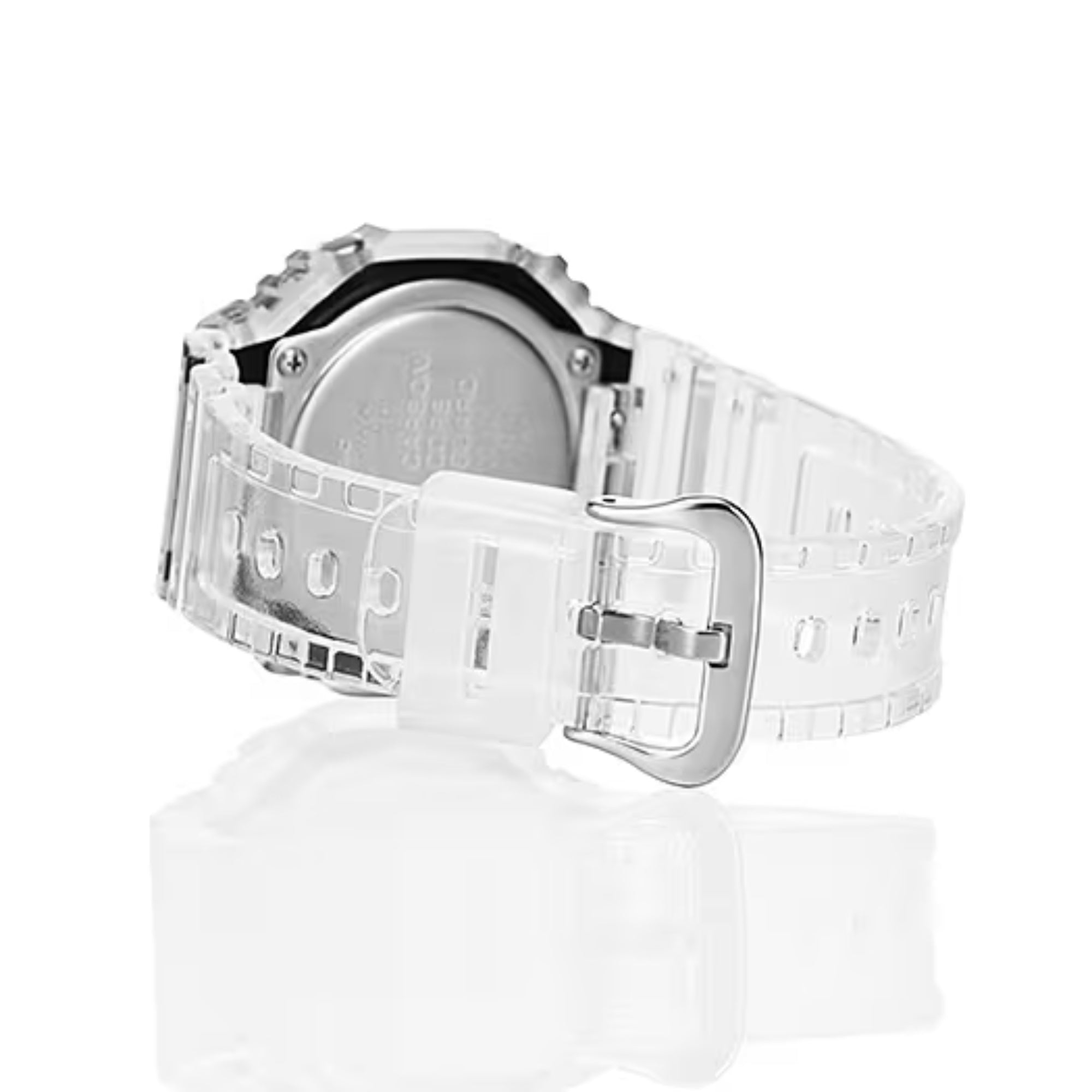 Casio G-Shock Octagon Series ‘CasiOak’ Quartz Digital Transparent Resin Strap Men's Watch GA-2100SKE-7AER