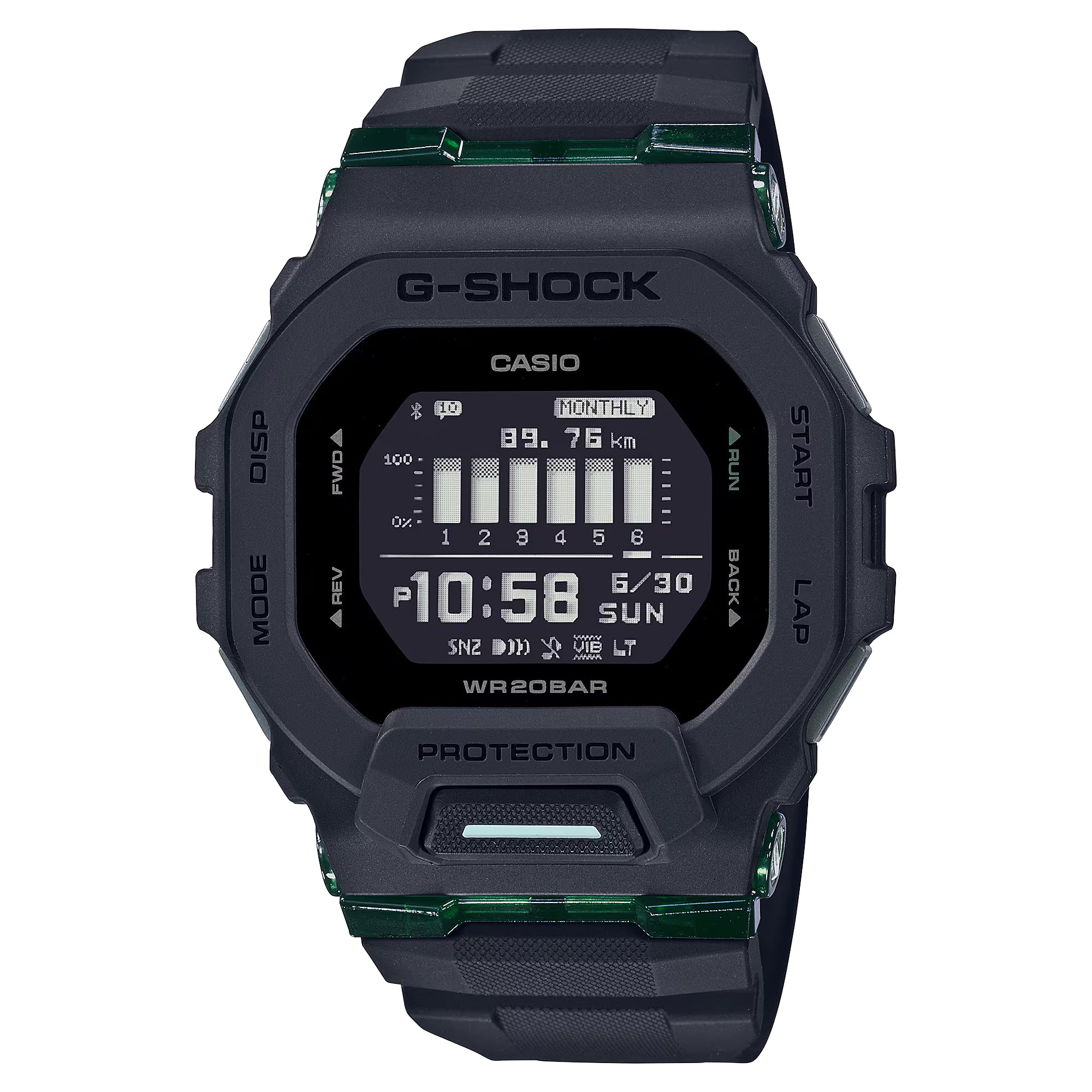 Casio G-Shock Urban Utility GBD-200 Series Digital Grey Rubber Strap Men's Watch GBD-200UU-1ER