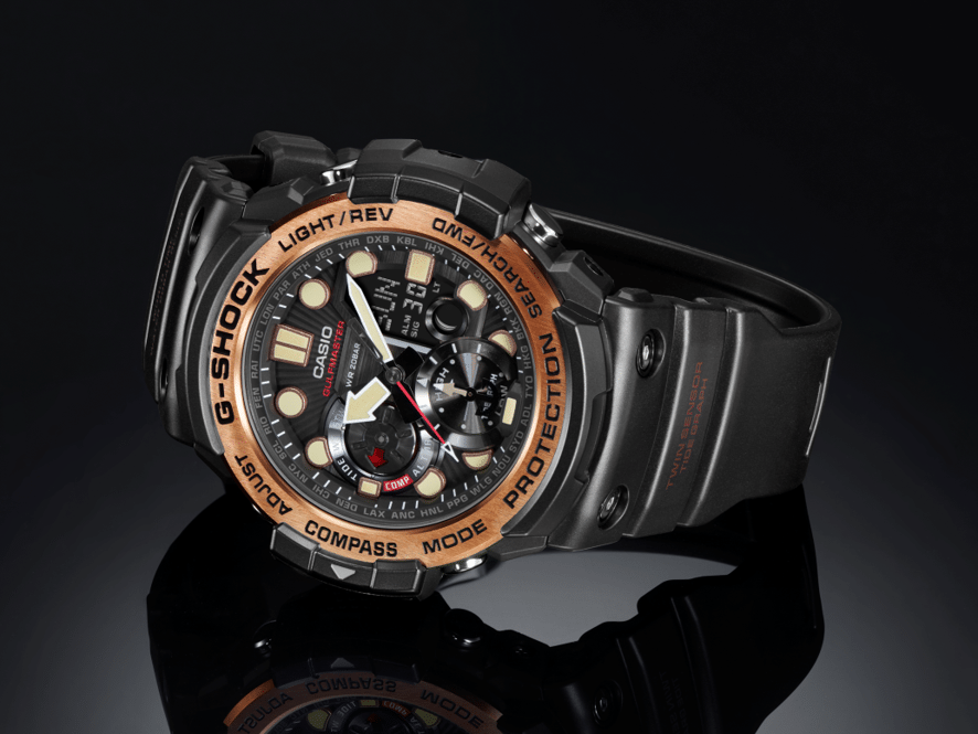 Casio Gshock Gulfmaster of G Vintage Black Alarm Chronograph Watches