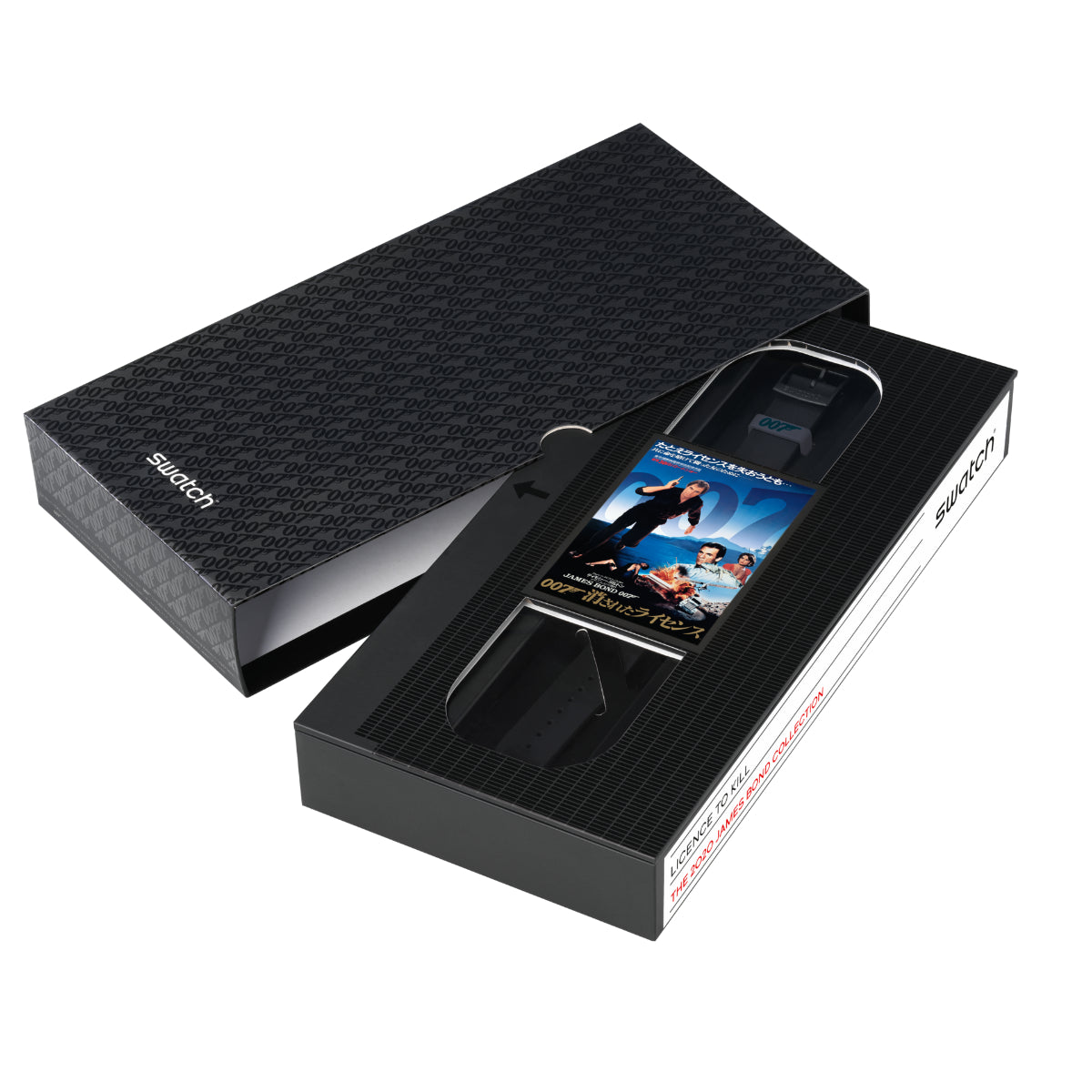 Swatch James Bond Licence To Kill 1989 Limited Edition Grey Dial Silicone Strap Unisex Watch GZ328