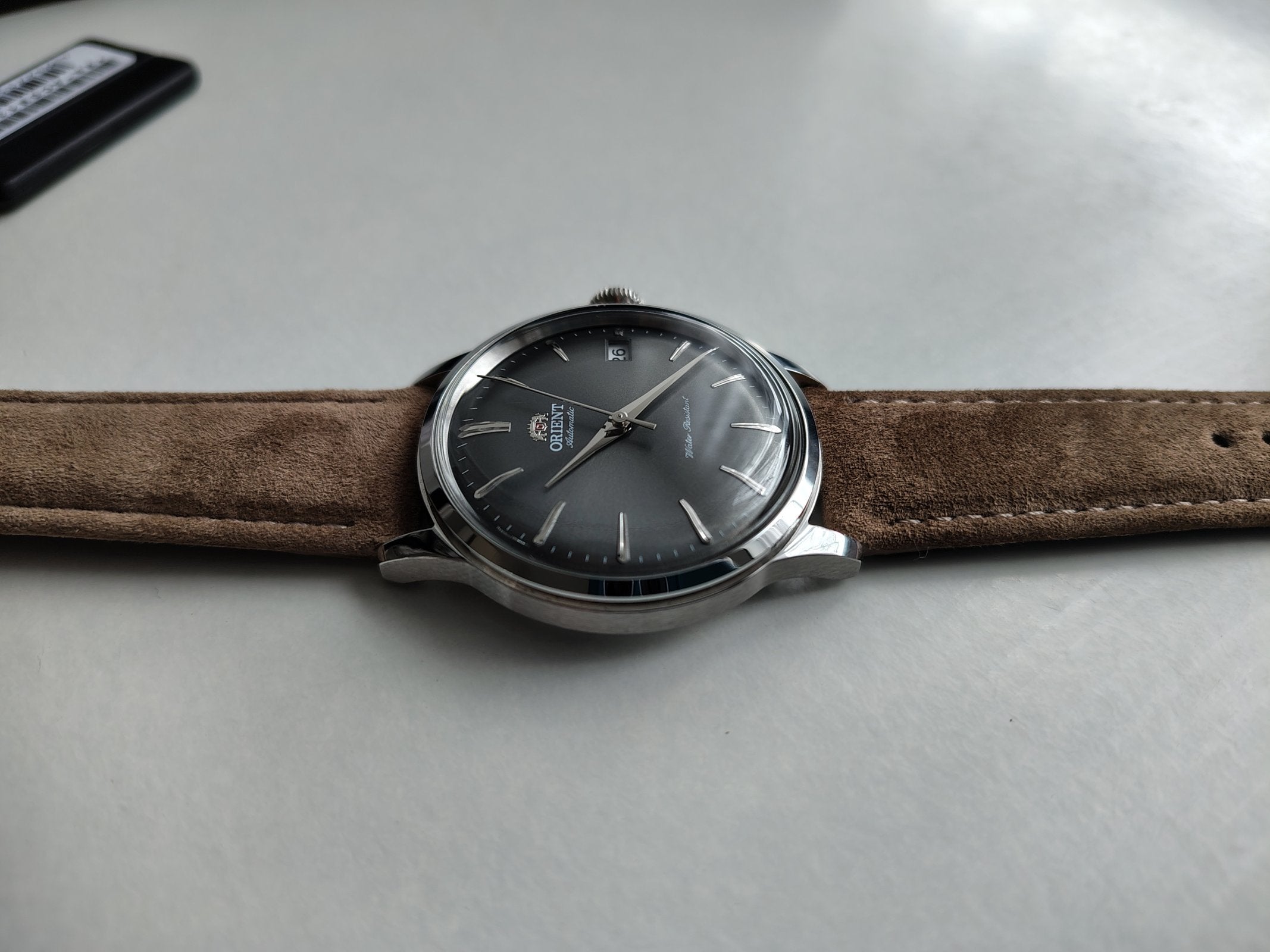 Orient Bambino Classic Vintage Style Automatic Grey Dial Men's Dress Watch RA-AC0M13N30B