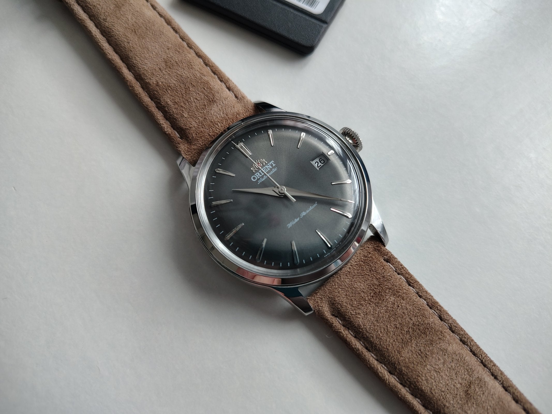 Orient Bambino Classic Vintage Style Automatic Grey Dial Men's Dress Watch RA-AC0M13N30B