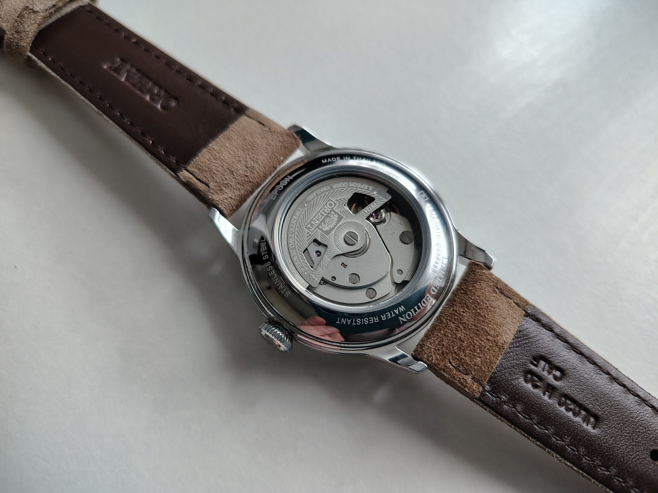Orient Bambino Classic Vintage Style Automatic Grey Dial Men's Dress Watch RA-AC0M13N30B
