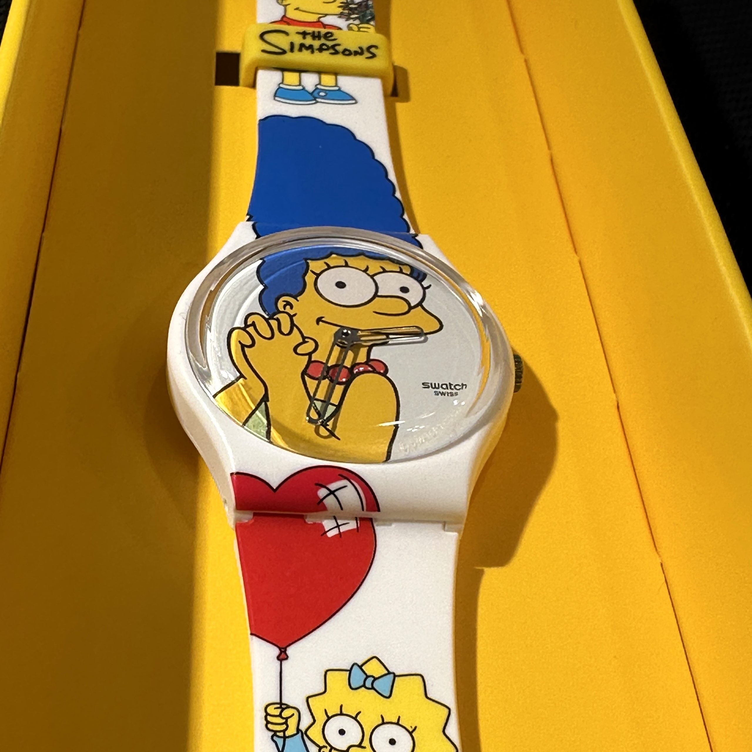 Swatch BEST. MOM. EVER The Simpsons Collection Ladies Watch SO28Z116