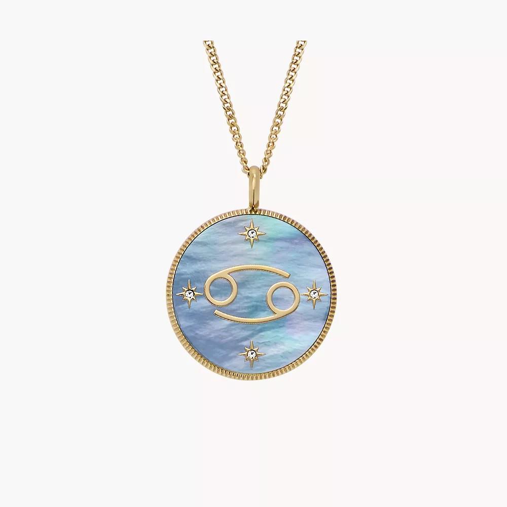 Fossil Cancer Sutton Zodiac Mother of Pearl Necklace JF04841710