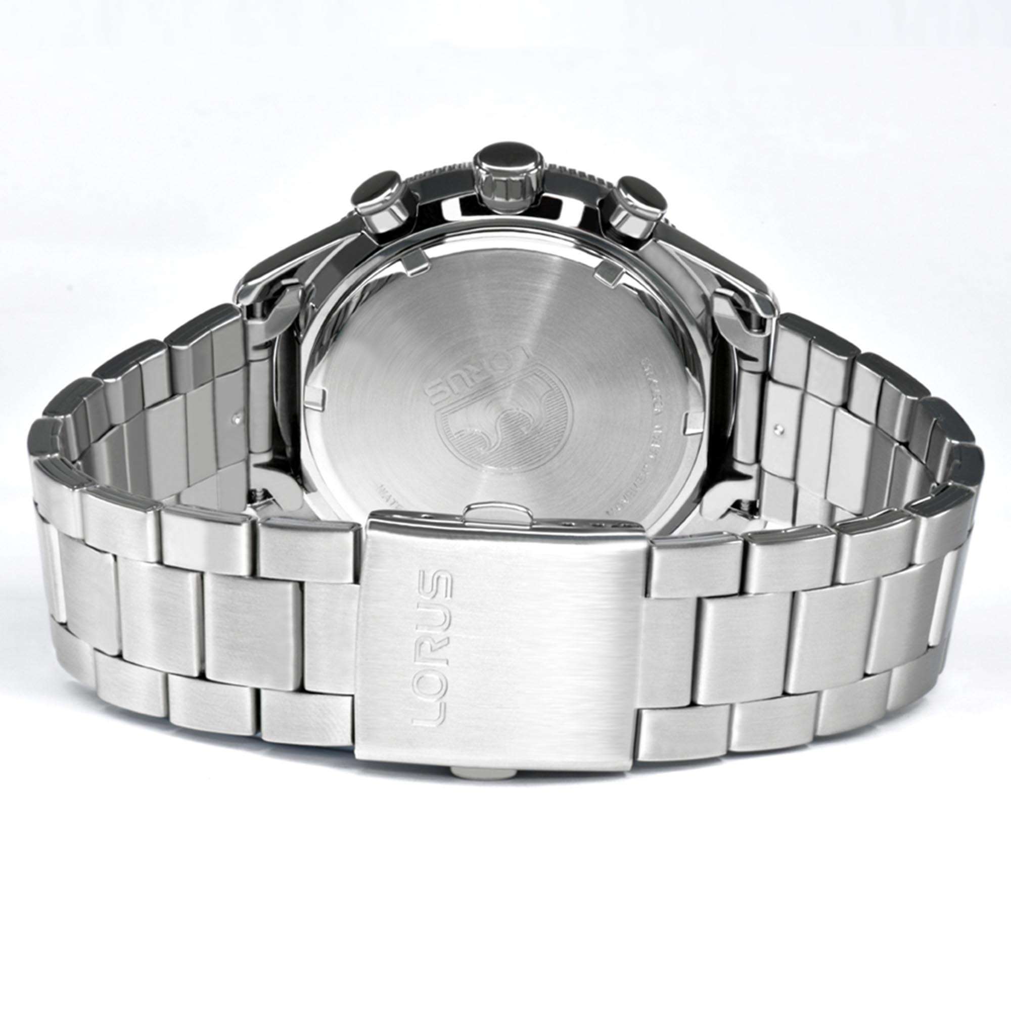 Lorus Sports Quartz Blue Dial Stainless Steel Bracelet Men's Watch RM337FX9